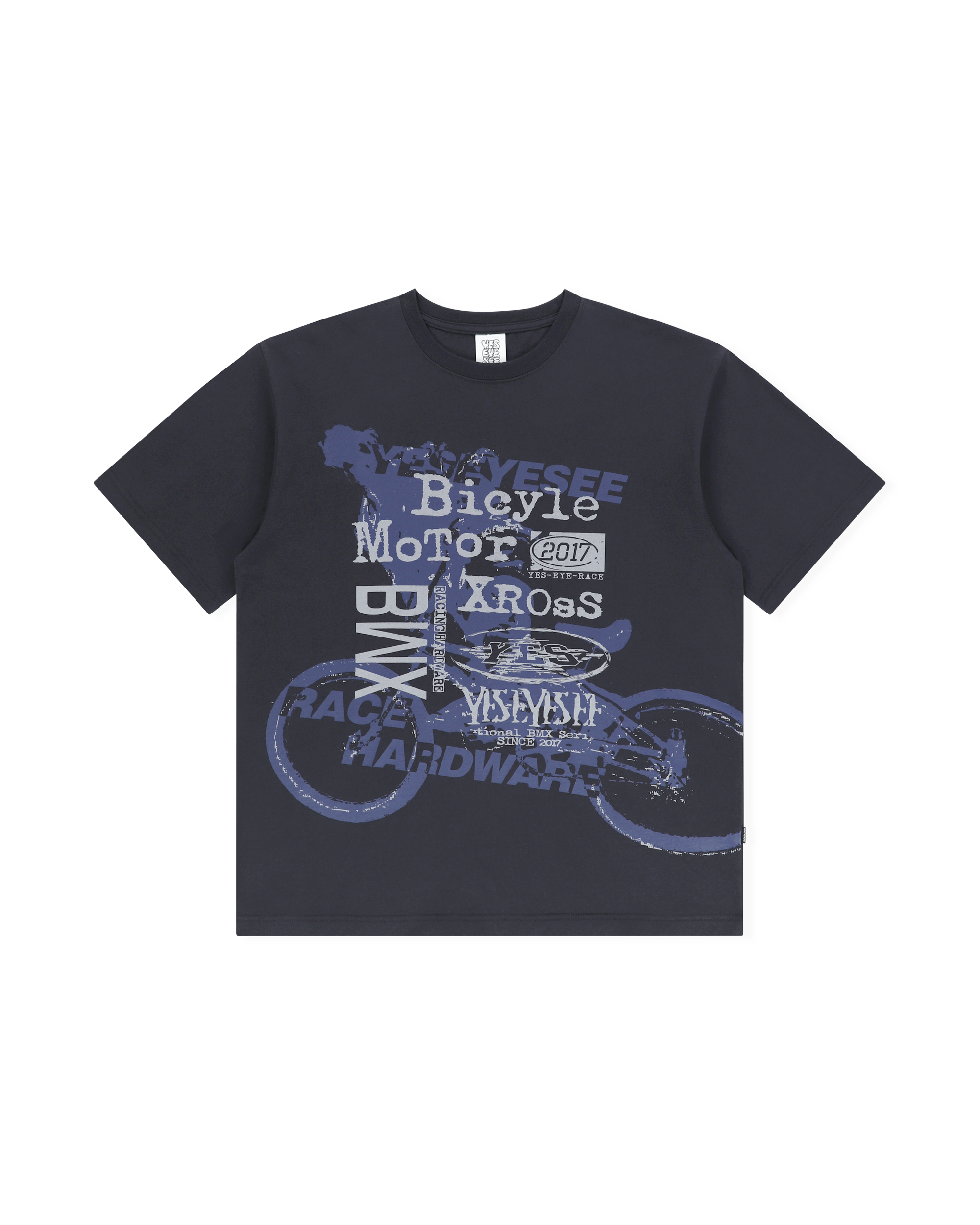 yeseyesee - Y.E.S BMX Tee (Charcoal) product image 1 | TRAB K-Fashion Australia