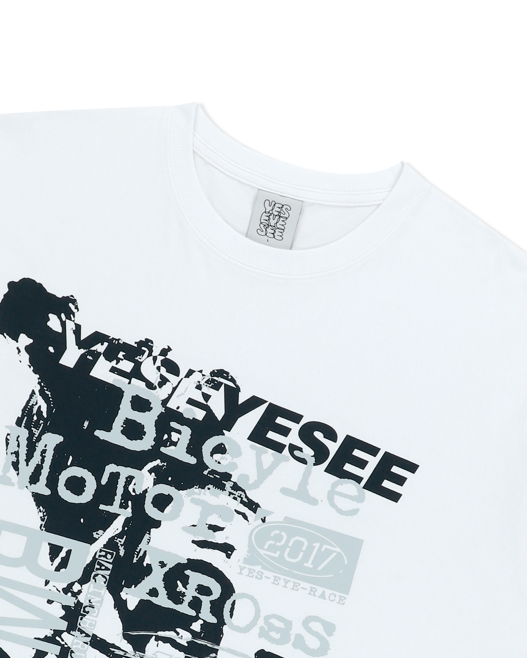 yeseyesee - Y.E.S BMX Tee (White) product image 5 | TRAB K-Fashion Australia
