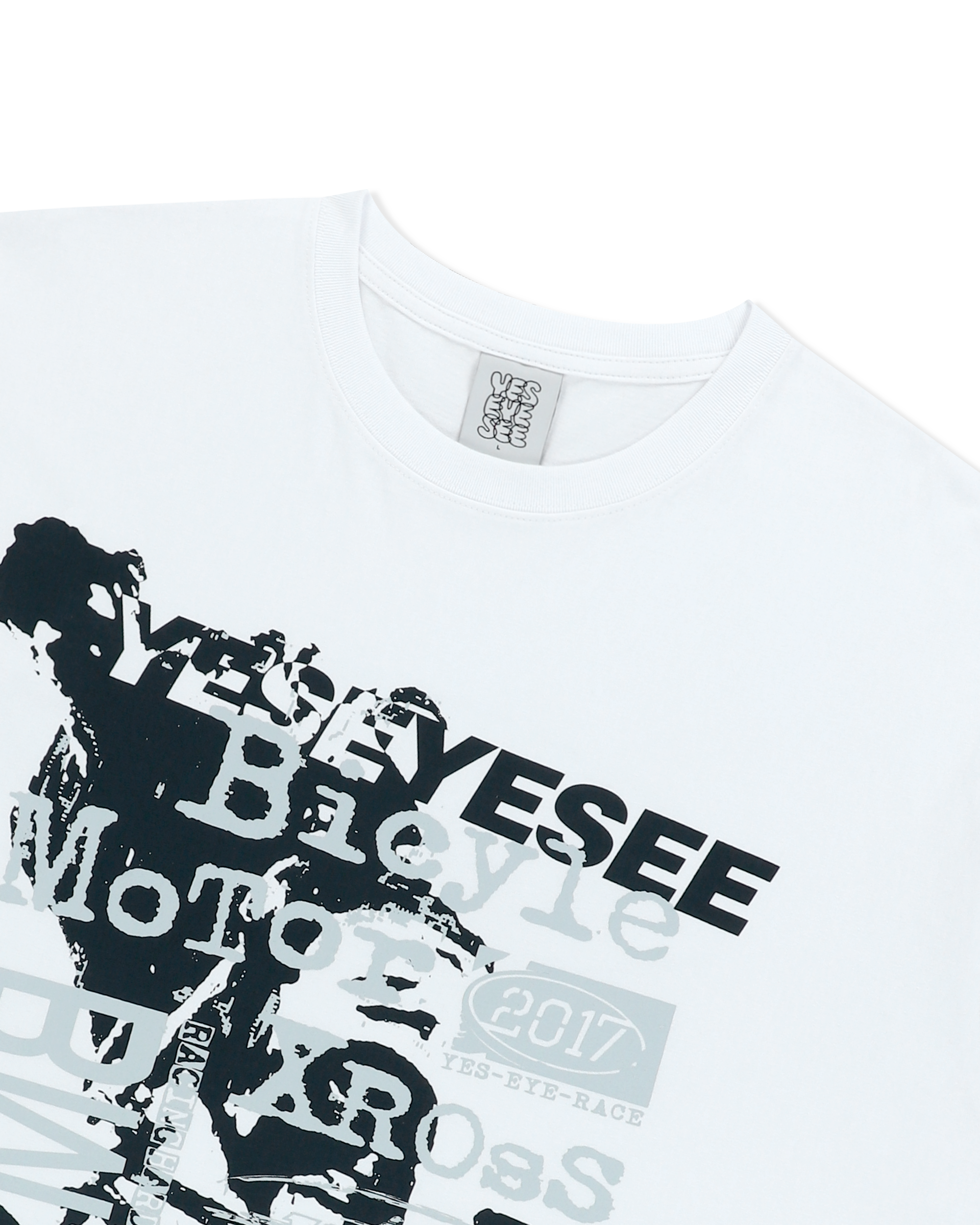 yeseyesee - Y.E.S BMX Tee (White) product image 5 | TRAB K-Fashion Australia
