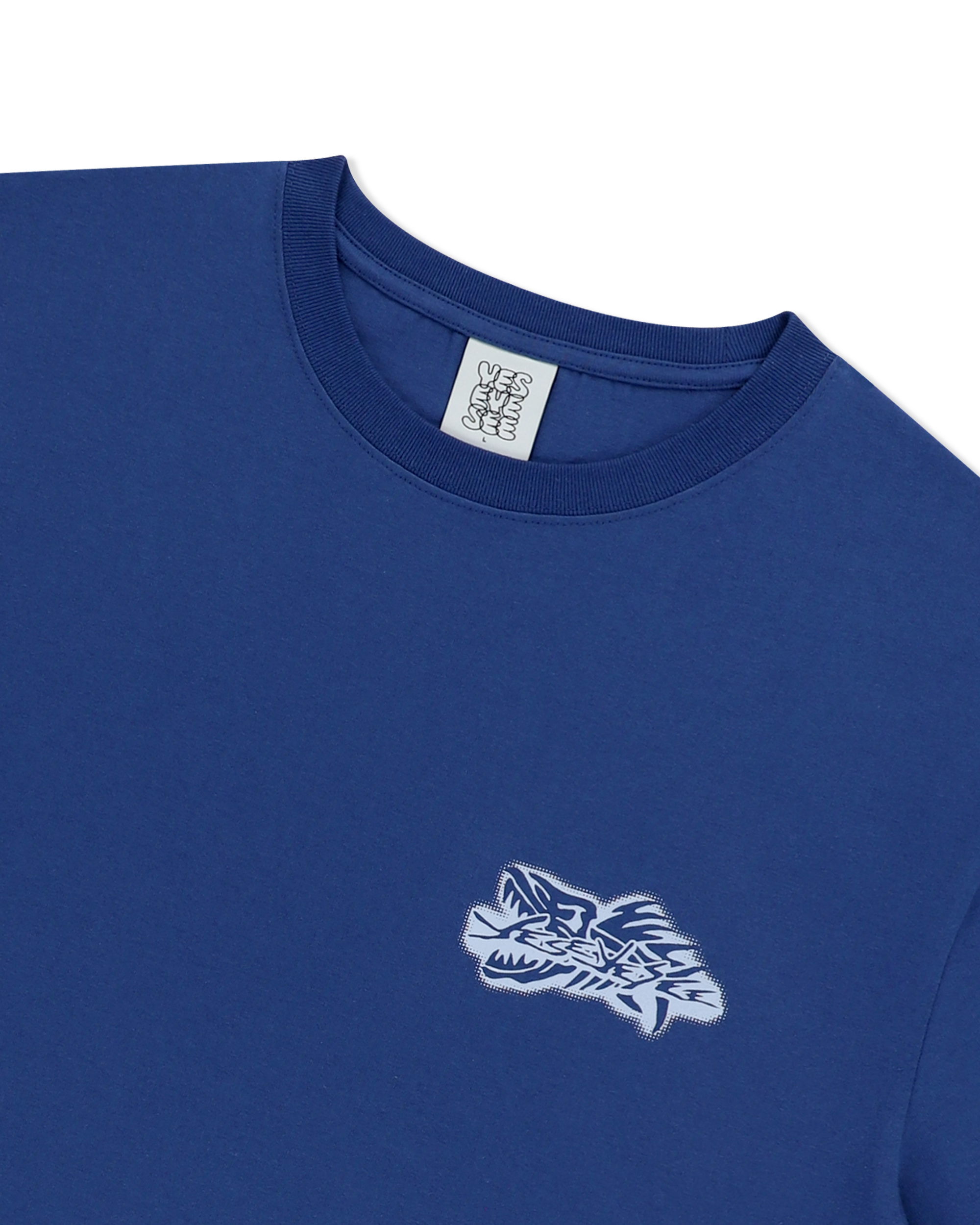 yeseyesee - Y.E.S Fish Born Tee (Cobalt Blue) product image 6 | TRAB K-Fashion Australia