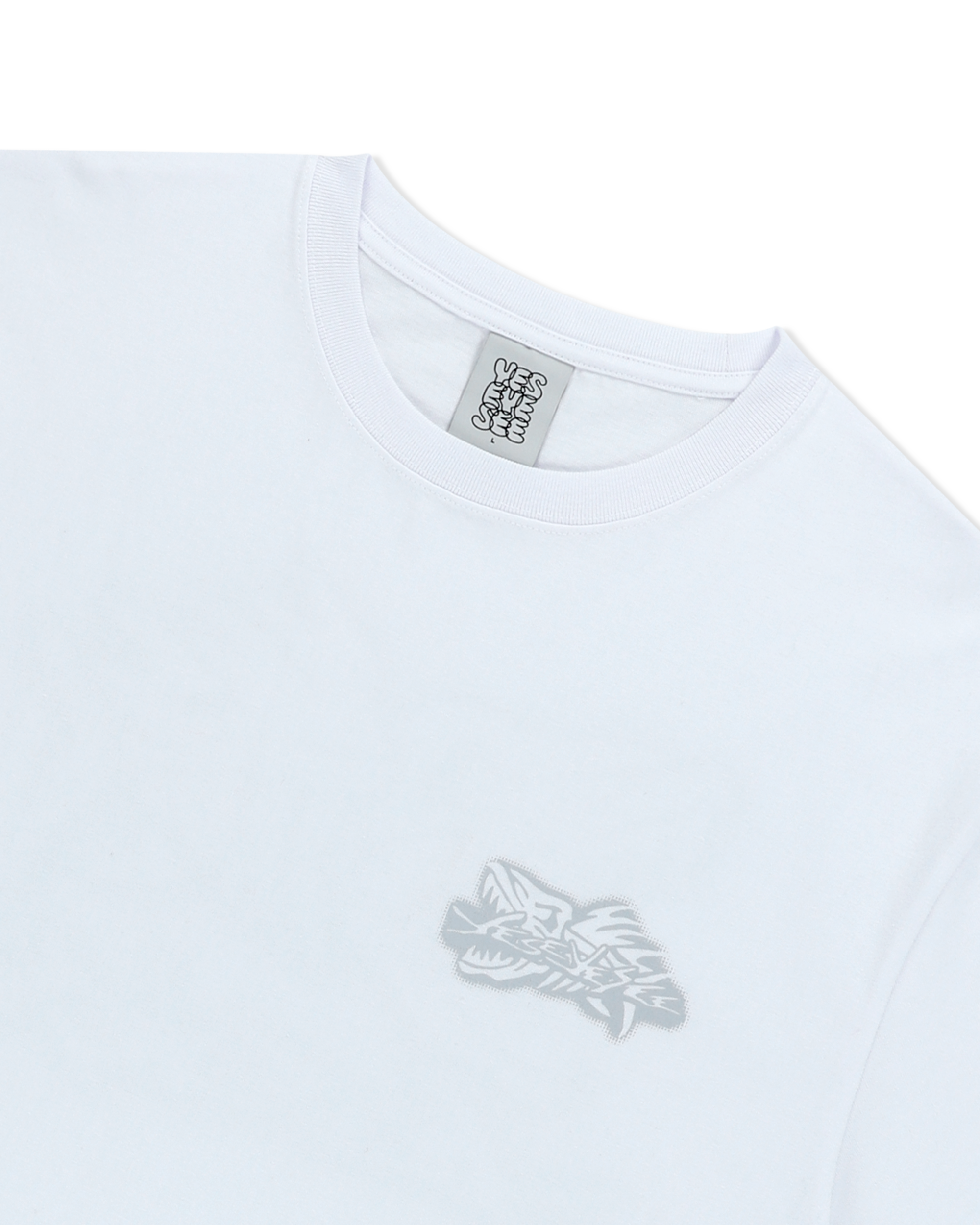 yeseyesee - Y.E.S Fish Born Tee (White) product image 6 | TRAB K-Fashion Australia