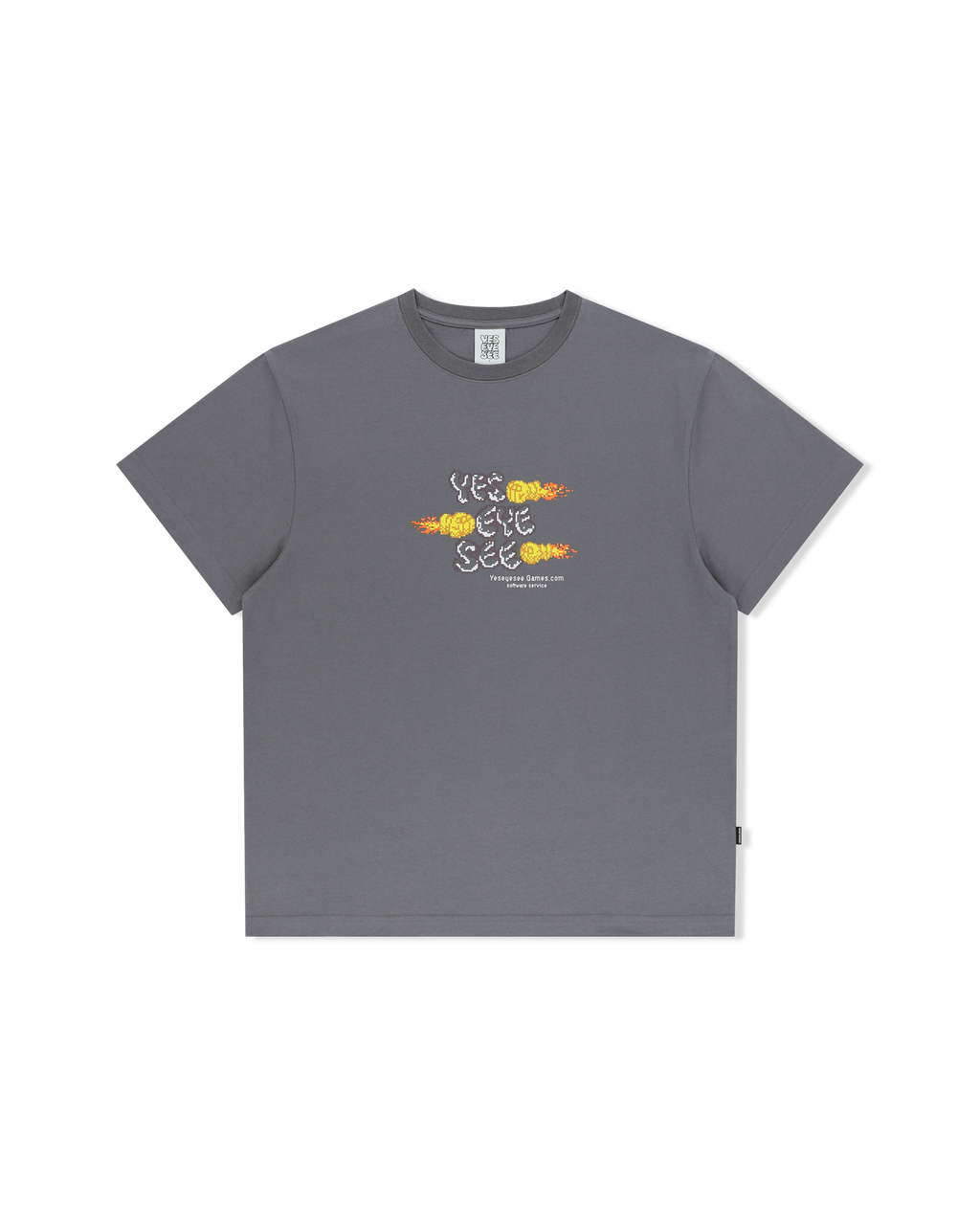 yeseyesee - Y.E.S Game Tee (Dark Grey) product image 1 | TRAB K-Fashion Australia