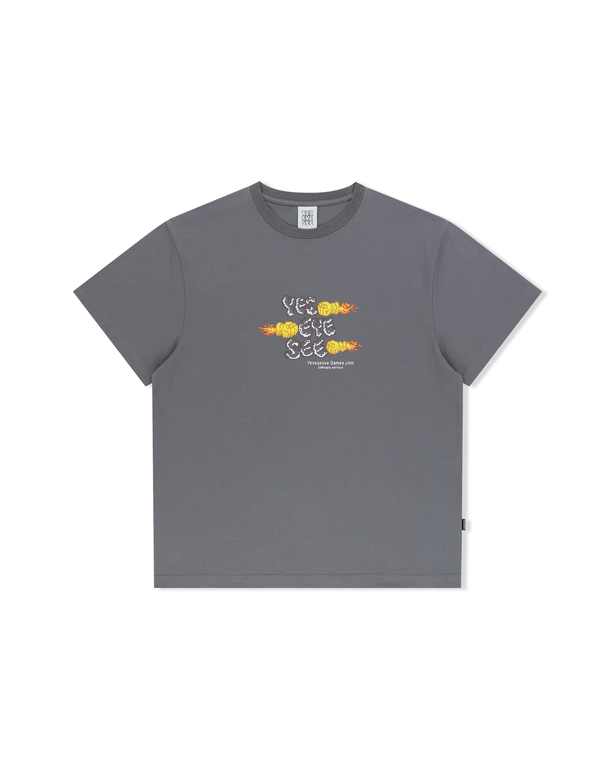 yeseyesee - Y.E.S Game Tee (Dark Grey) product image 1 | TRAB K-Fashion Australia