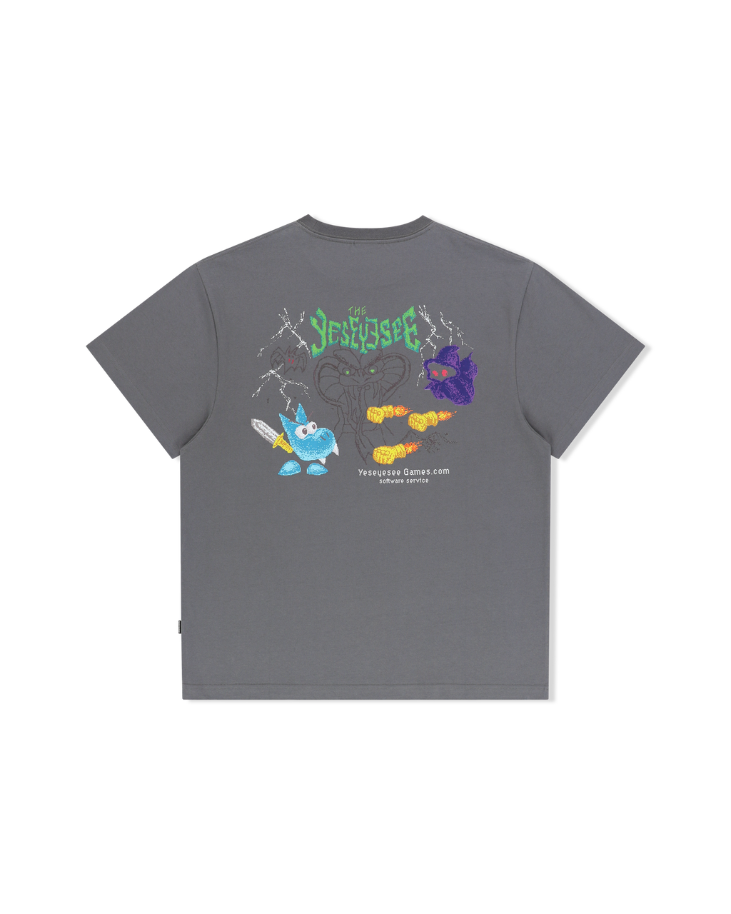 yeseyesee - Y.E.S Game Tee (Dark Grey) product image 2 | TRAB K-Fashion Australia