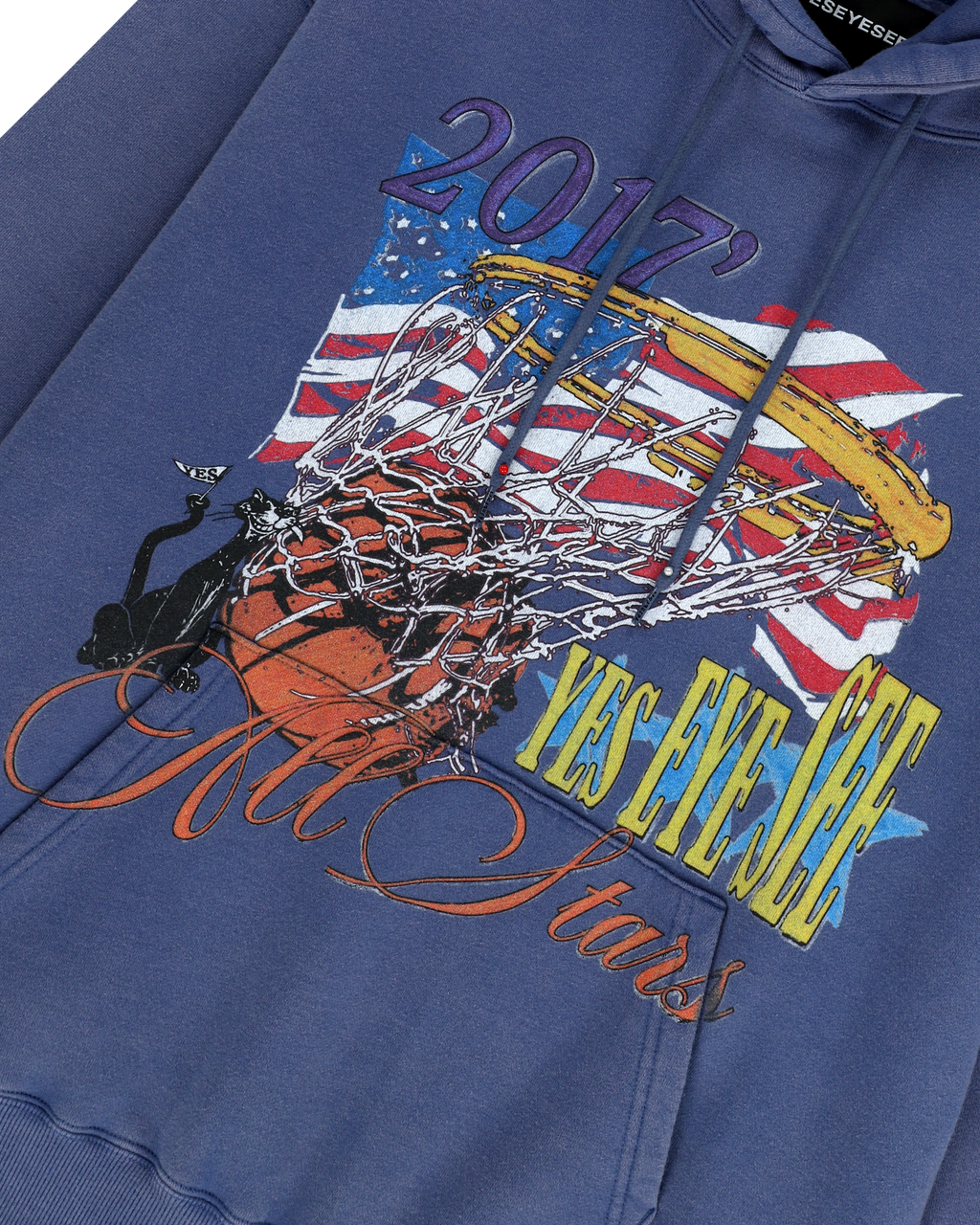 yeseyesee - Y.E.S Goal In Hoodie Cobalt (Blue) product image 3 | TRAB K-Fashion Australia