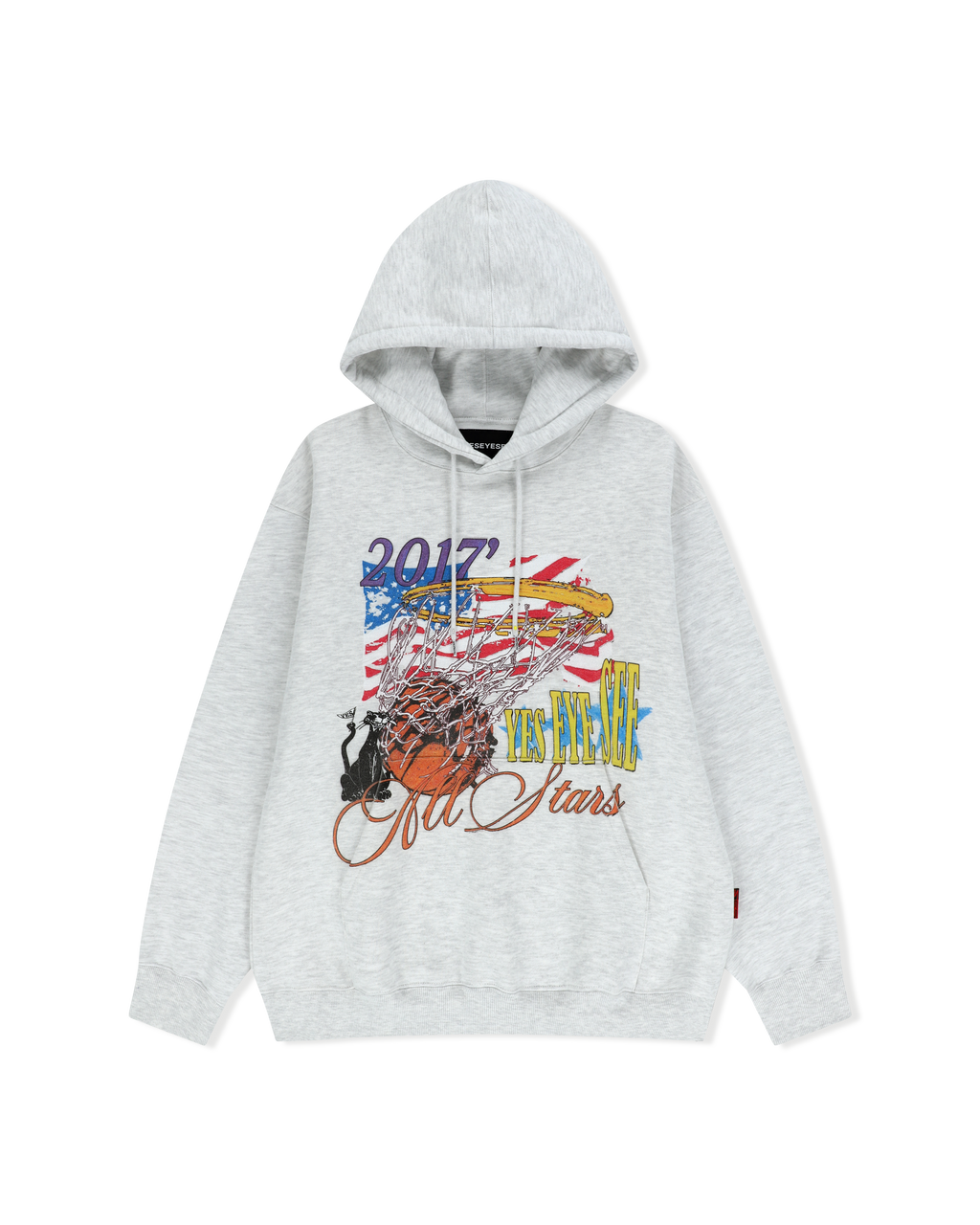 yeseyesee - Y.E.S Goal In Hoodie (Light Grey) product image 1 | TRAB K-Fashion Australia