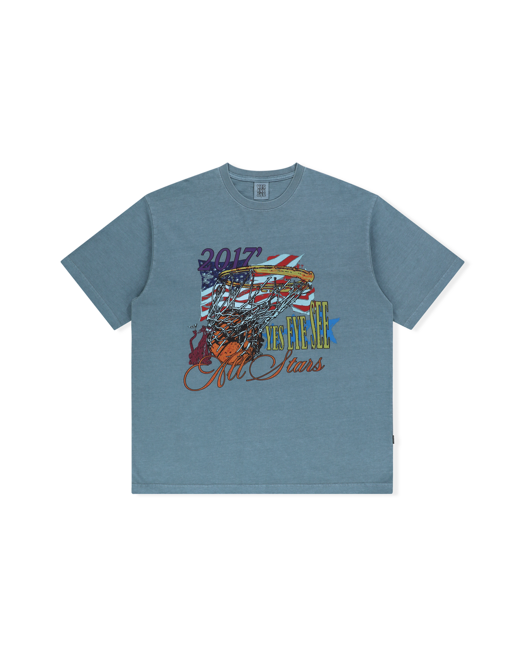 yeseyesee - Y.E.S Goal In Tee (Blue) product image 1 | TRAB K-Fashion Australia