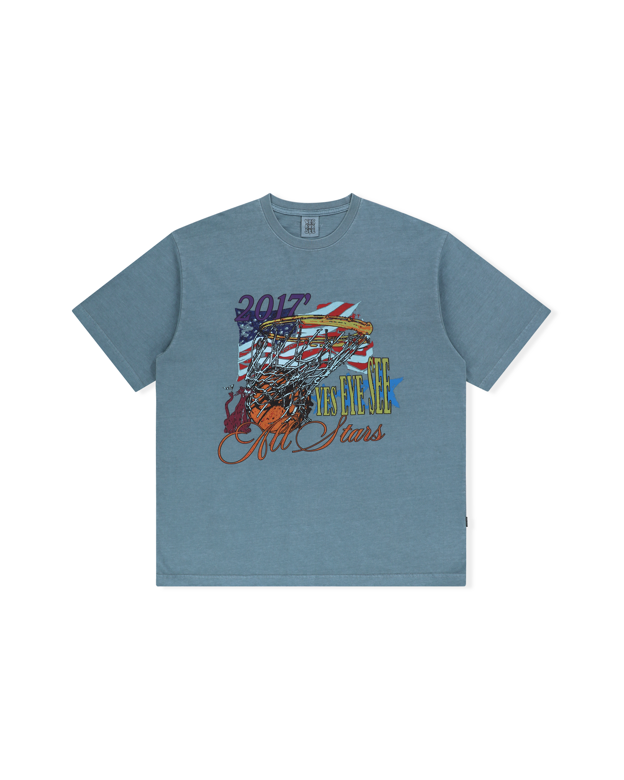 yeseyesee - Y.E.S Goal In Tee (Blue) product image 1 | TRAB K-Fashion Australia