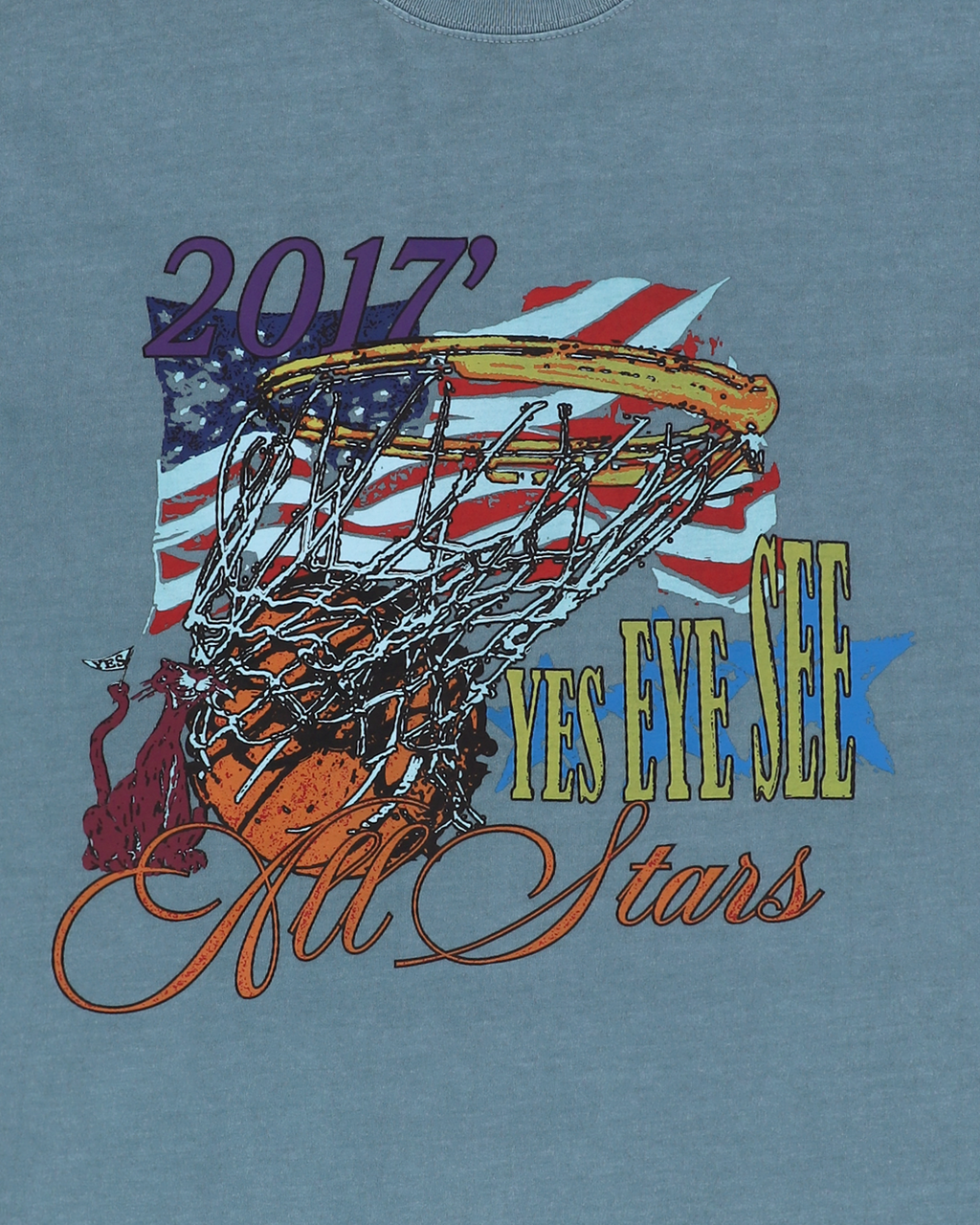 yeseyesee - Y.E.S Goal In Tee (Blue) product image 6 | TRAB K-Fashion Australia