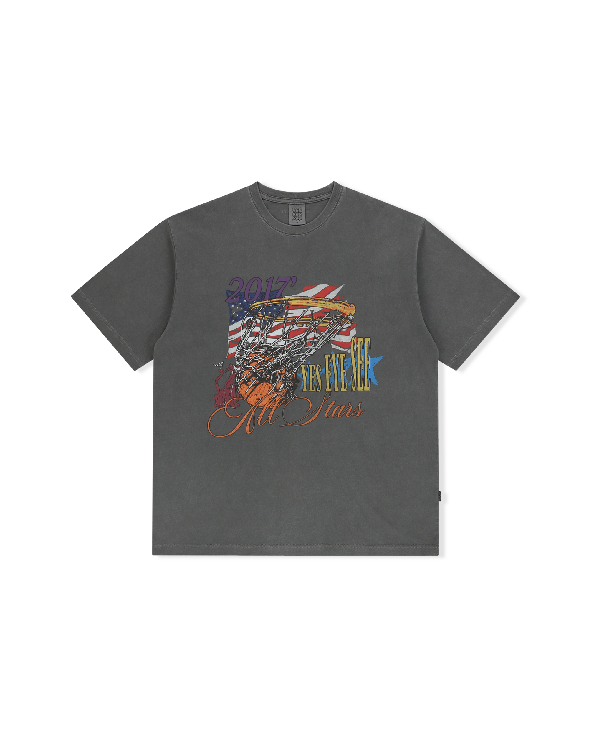 yeseyesee - Y.E.S Goal In Tee (Charcoal) product image 1 | TRAB K-Fashion Australia