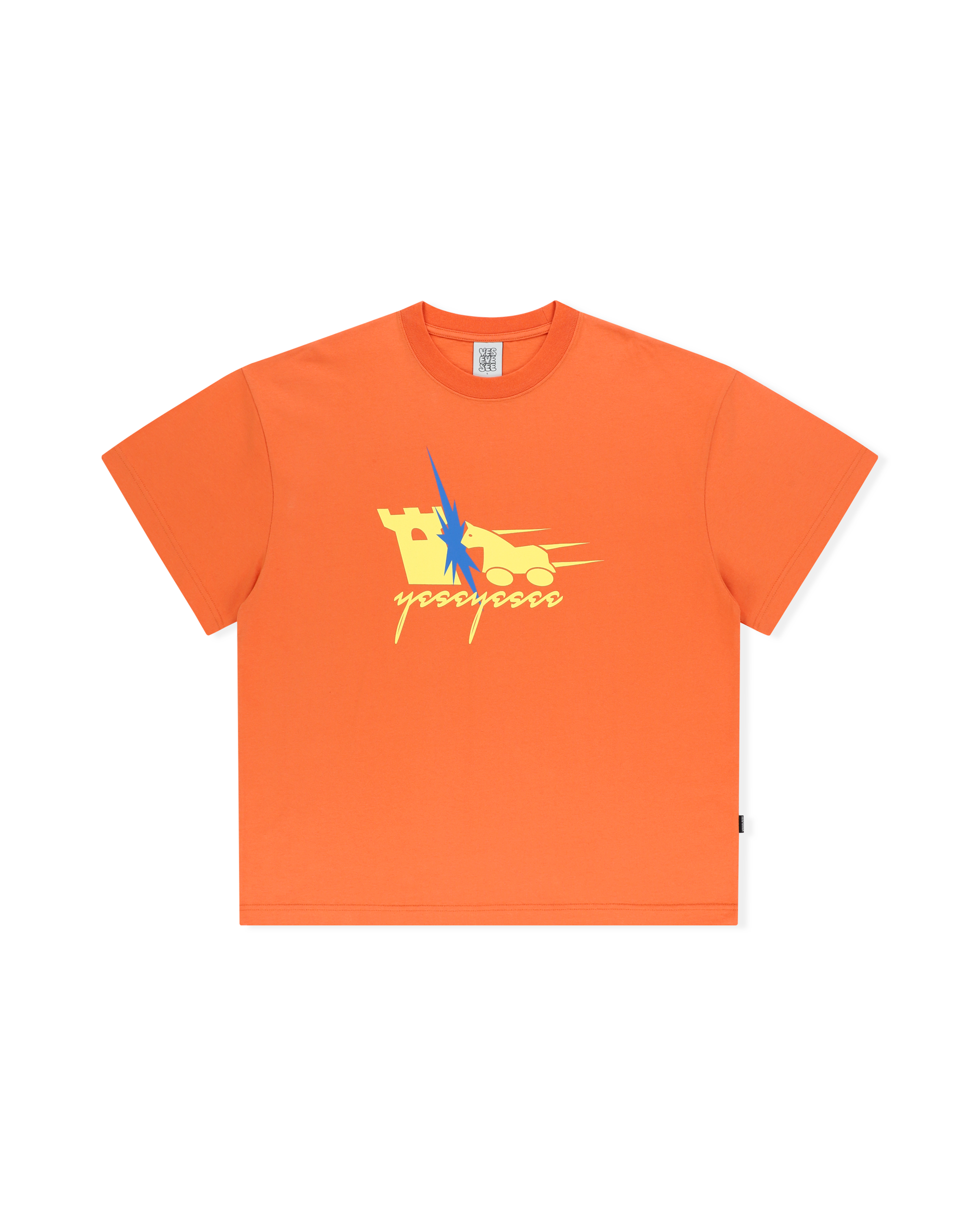 yeseyesee - Y.E.S Hobby Horse Tee (Orange) product image 1 | TRAB K-Fashion Australia