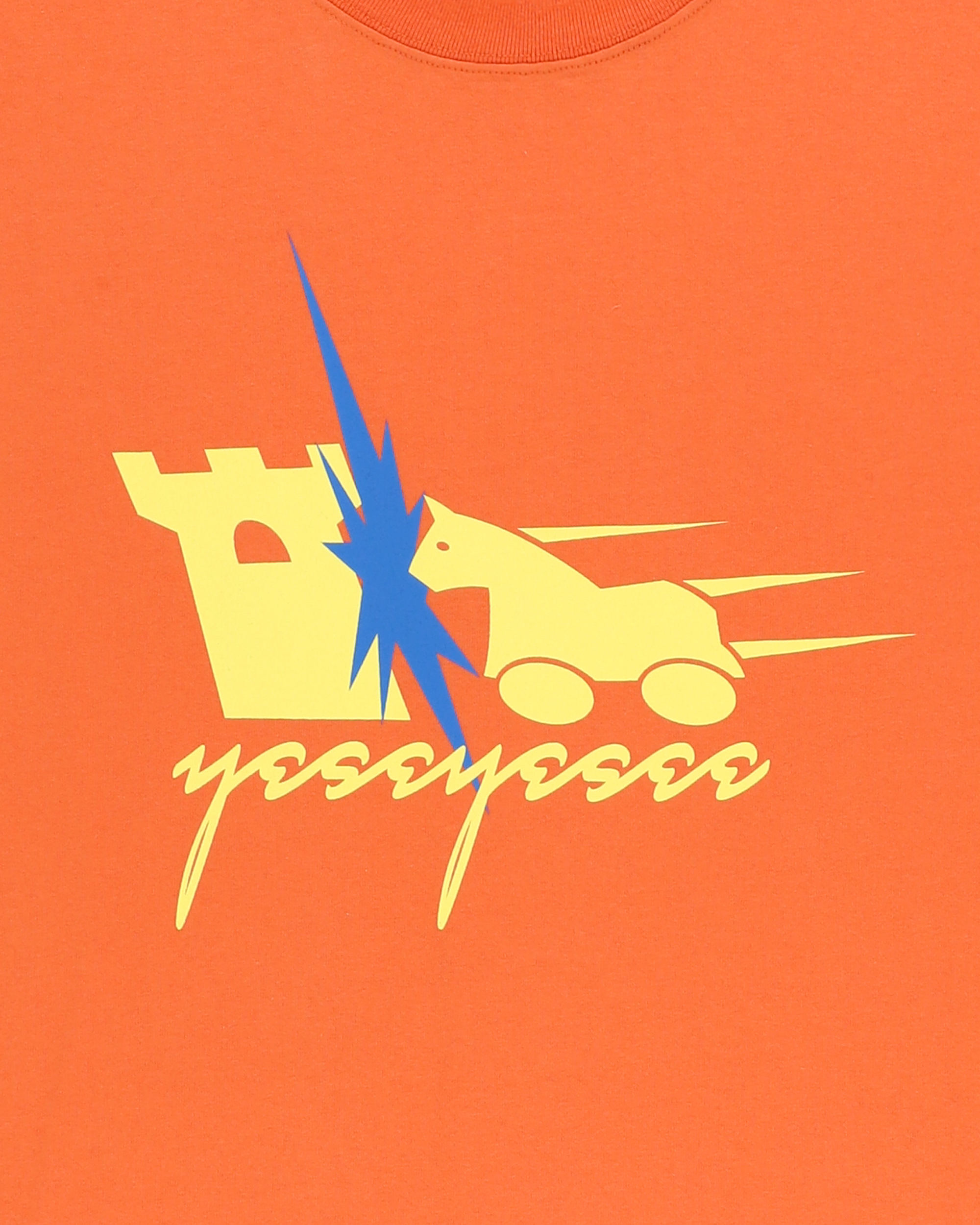 yeseyesee - Y.E.S Hobby Horse Tee (Orange) product image 6 | TRAB K-Fashion Australia