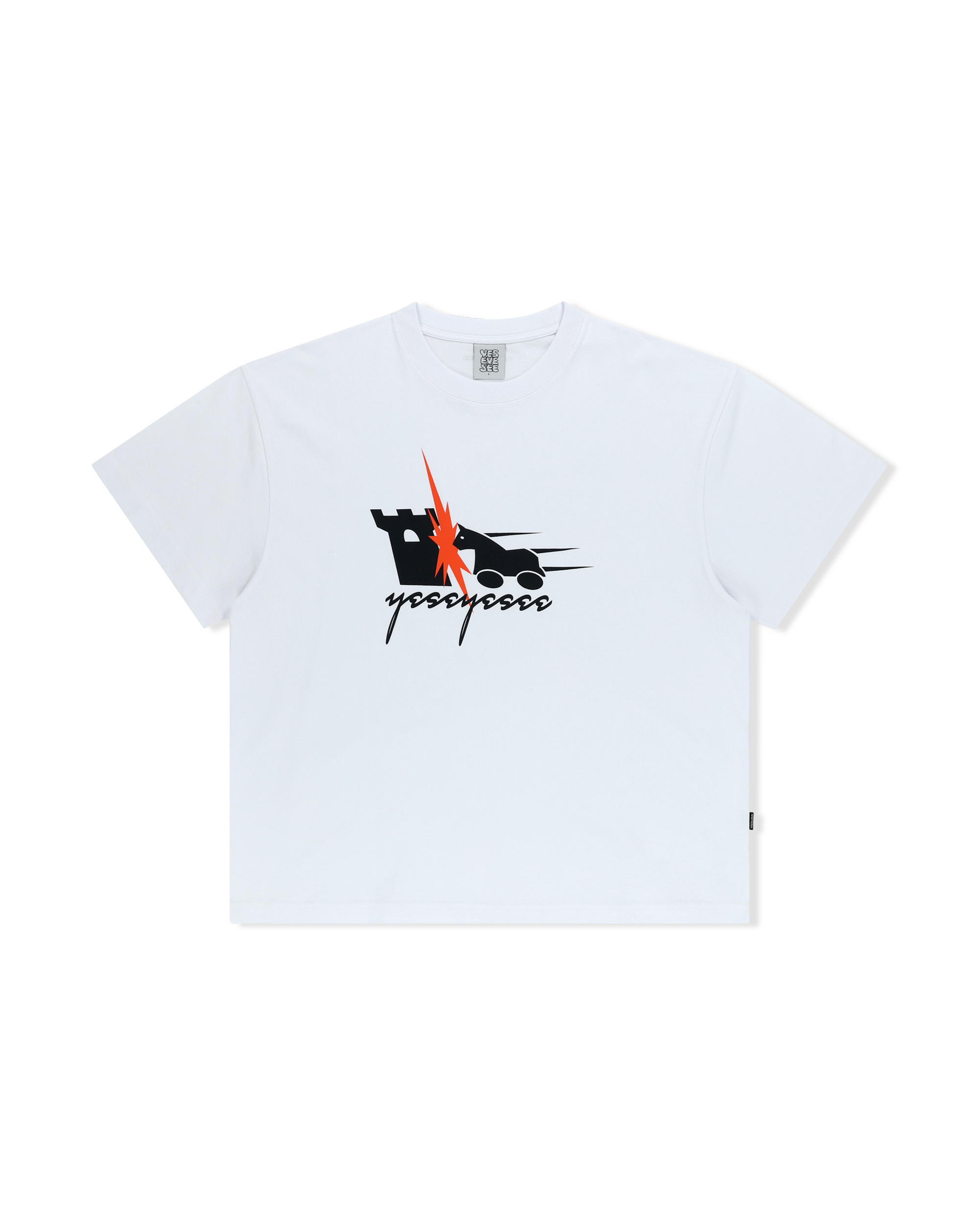 yeseyesee - Y.E.S Hobby Horse Tee (White) product image 1 | TRAB K-Fashion Australia