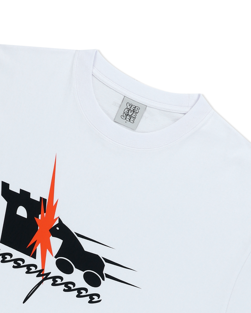 yeseyesee - Y.E.S Hobby Horse Tee (White) product image 5 | TRAB K-Fashion Australia