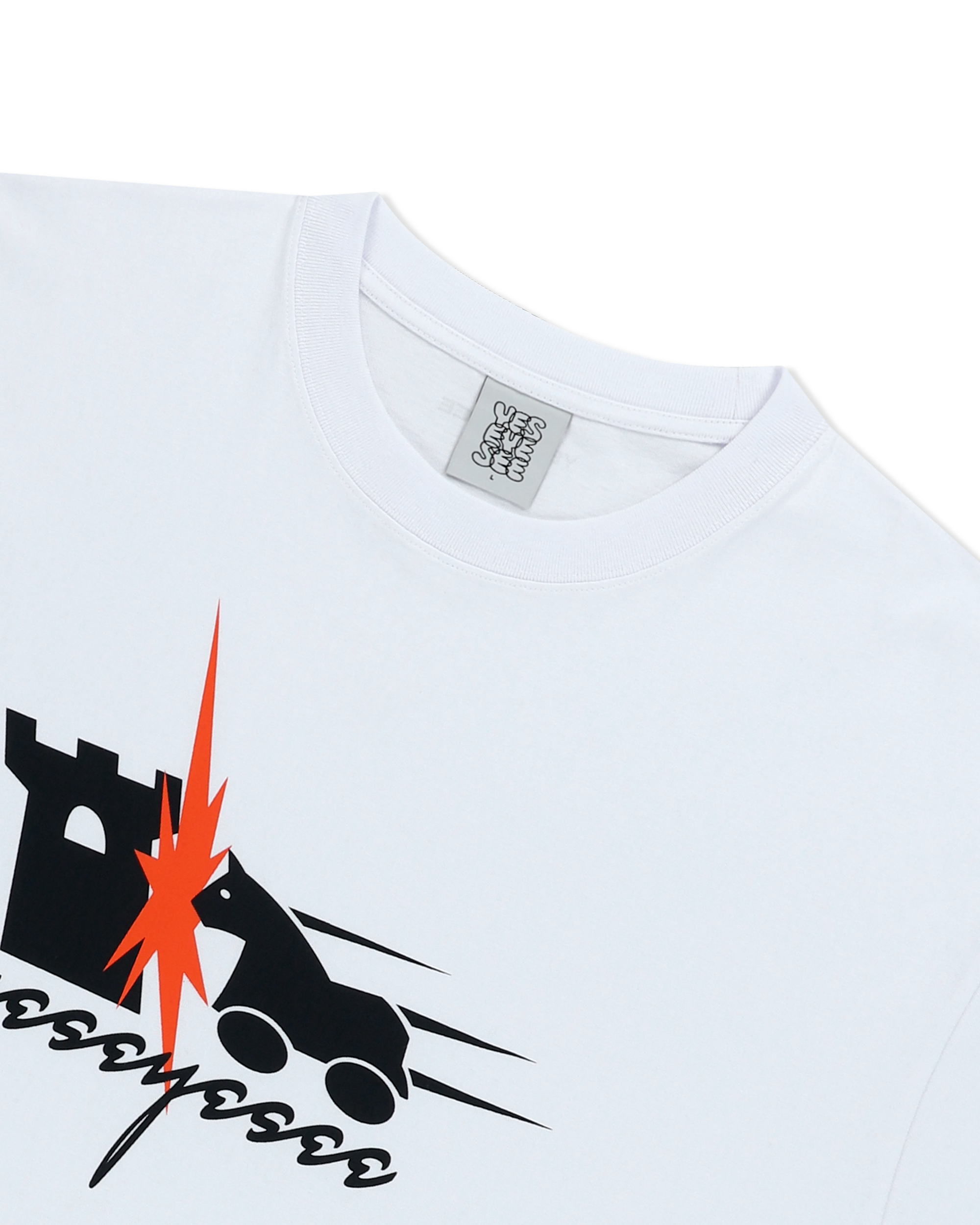 yeseyesee - Y.E.S Hobby Horse Tee (White) product image 5 | TRAB K-Fashion Australia