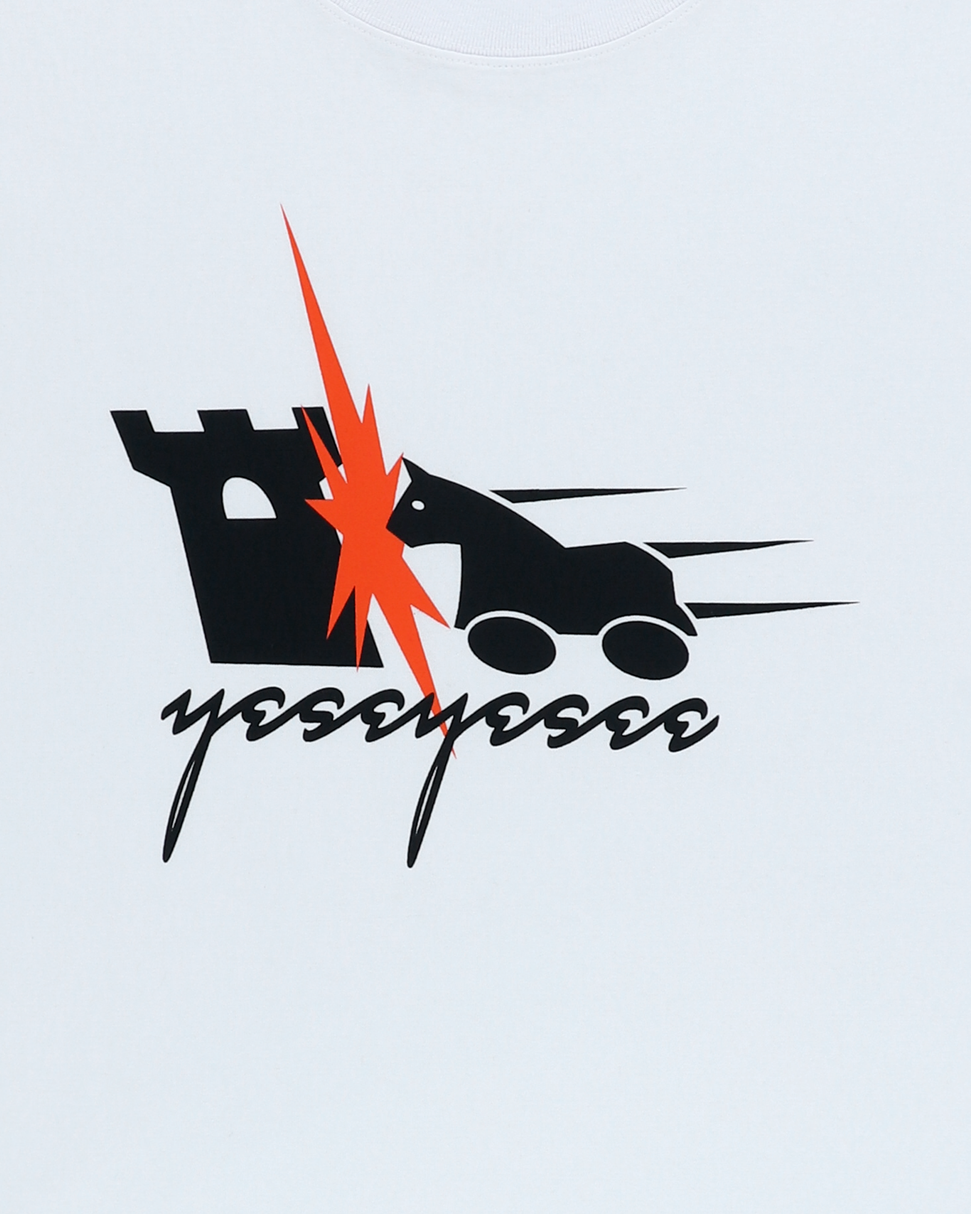 yeseyesee - Y.E.S Hobby Horse Tee (White) product image 6 | TRAB K-Fashion Australia