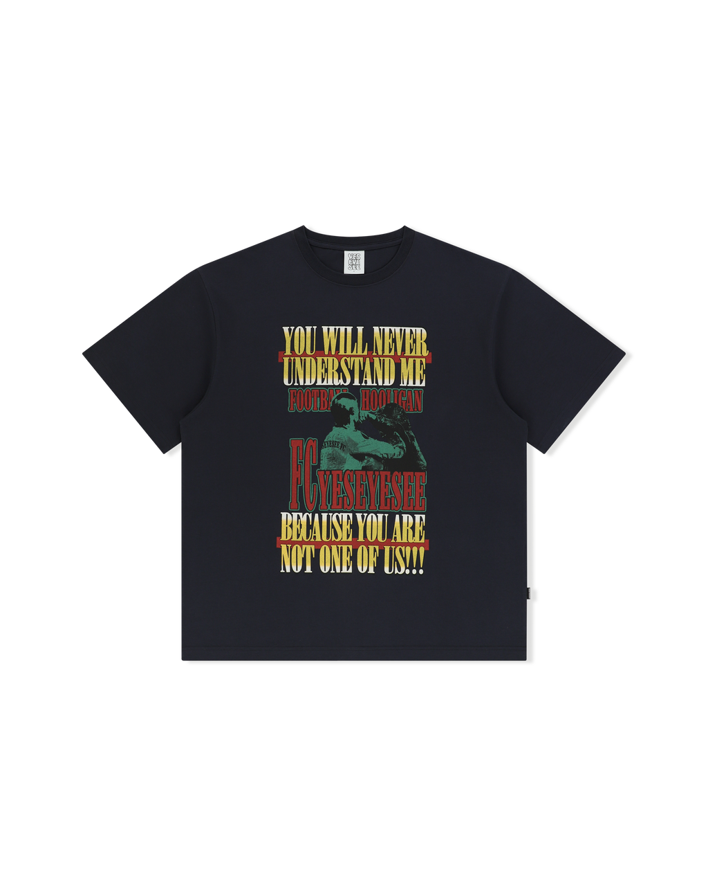 yeseyesee - Y.E.S Hooligan Tee (Charcoal) product image 1 | TRAB K-Fashion Australia