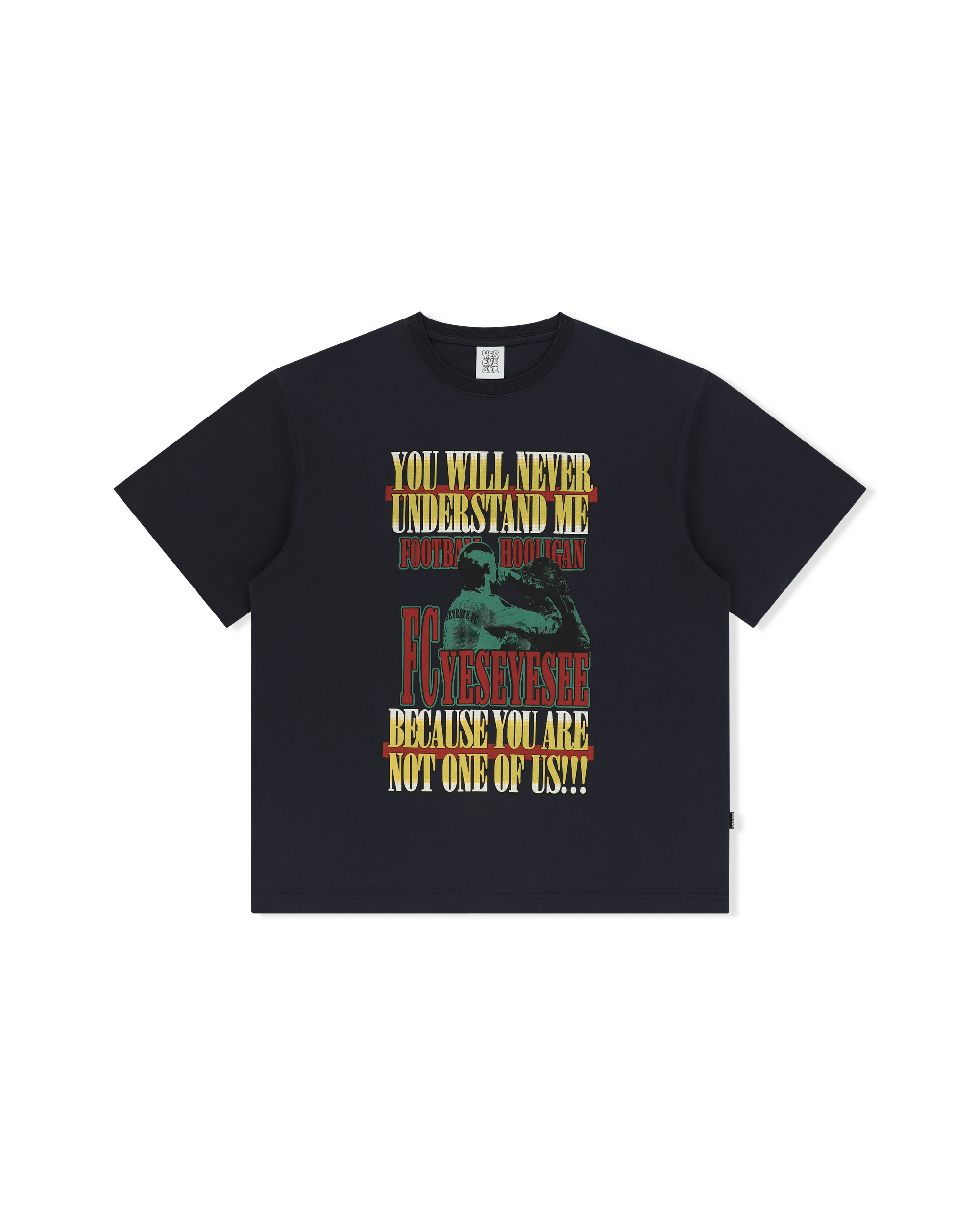yeseyesee - Y.E.S Hooligan Tee (Charcoal) product image 1 | TRAB K-Fashion Australia
