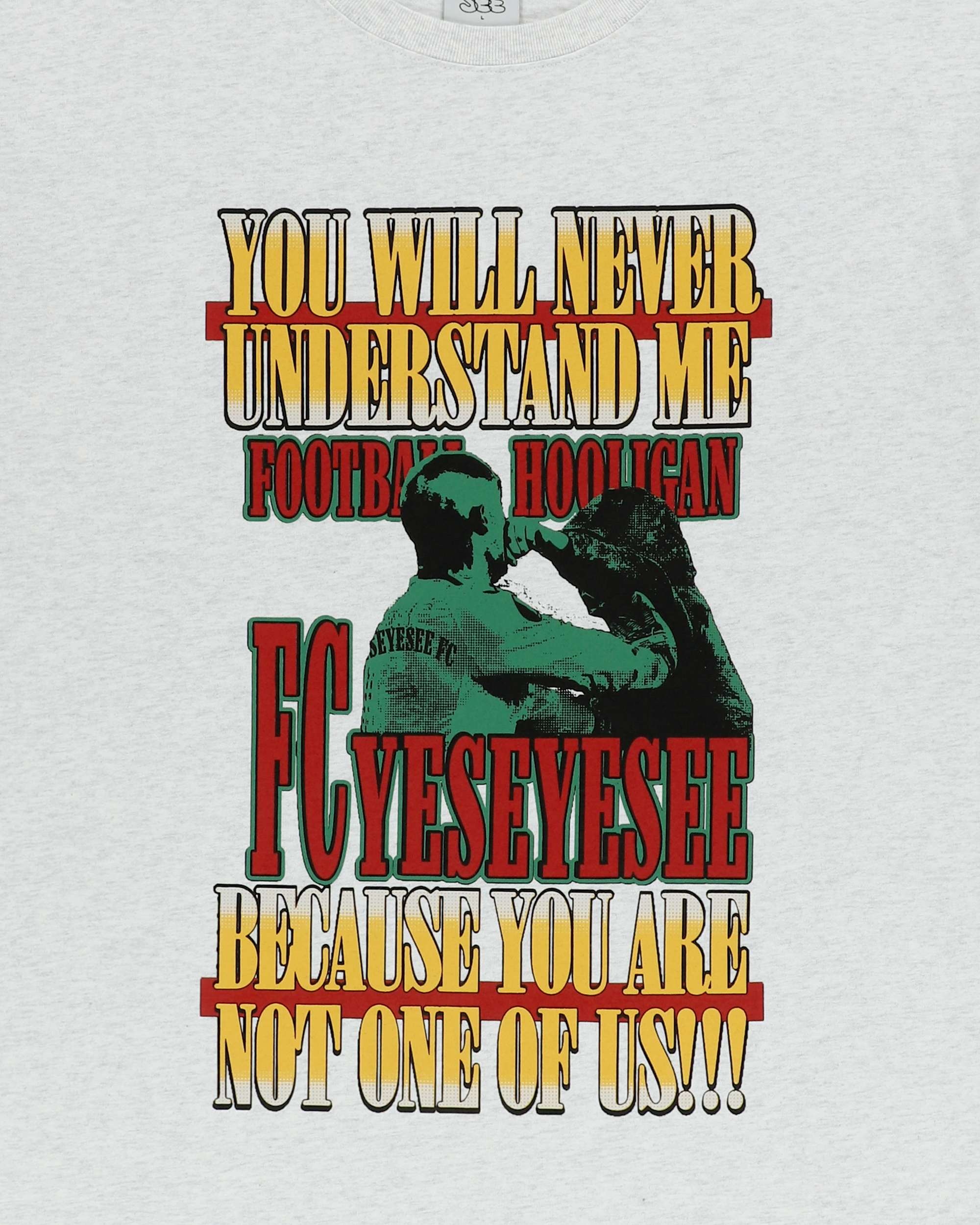 yeseyesee - Y.E.S Hooligan Tee (Light Grey) product image 6 | TRAB K-Fashion Australia
