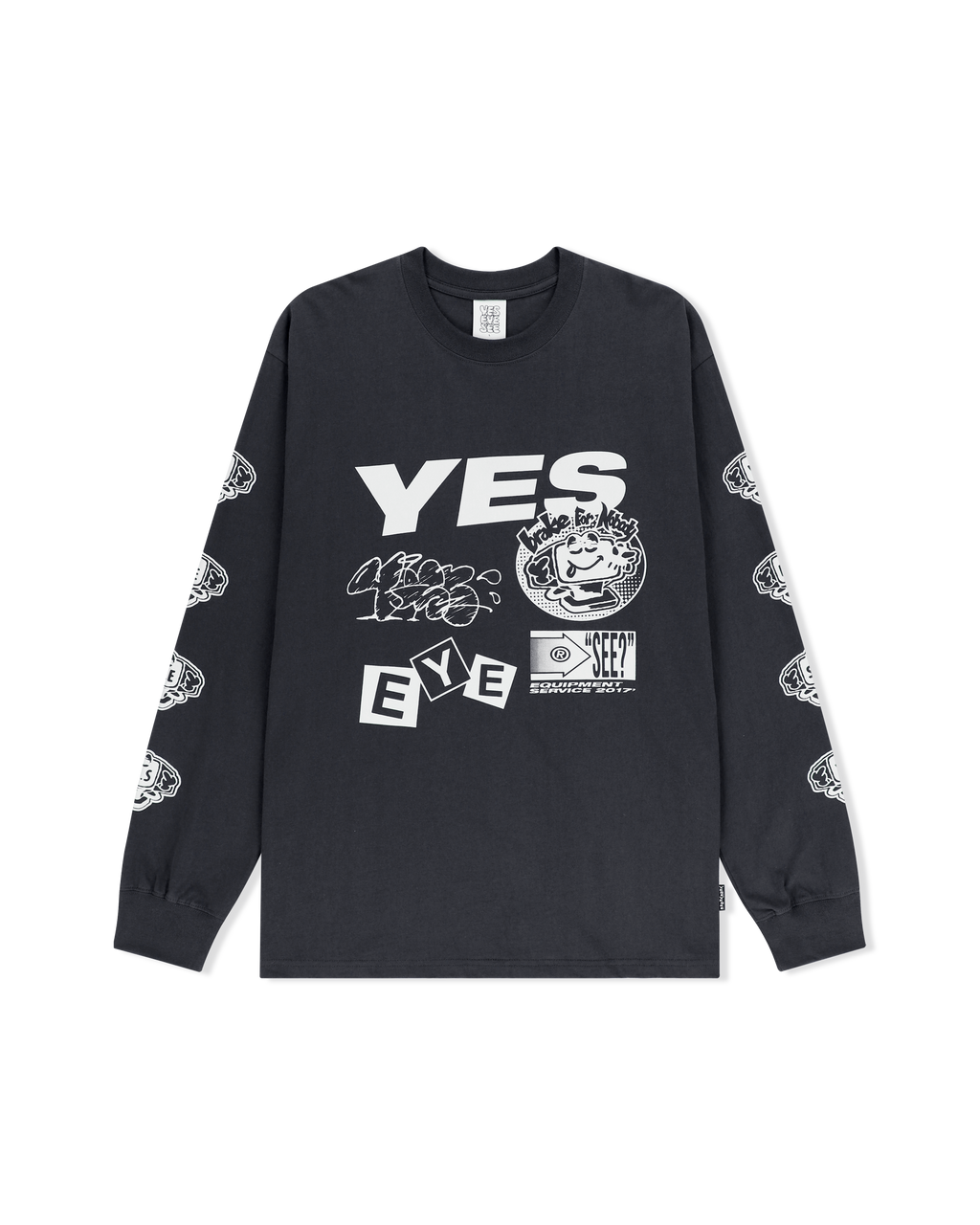 yeseyesee - Y.E.S Monitor L/S (Charcoal) product image 1 | TRAB K-Fashion Australia