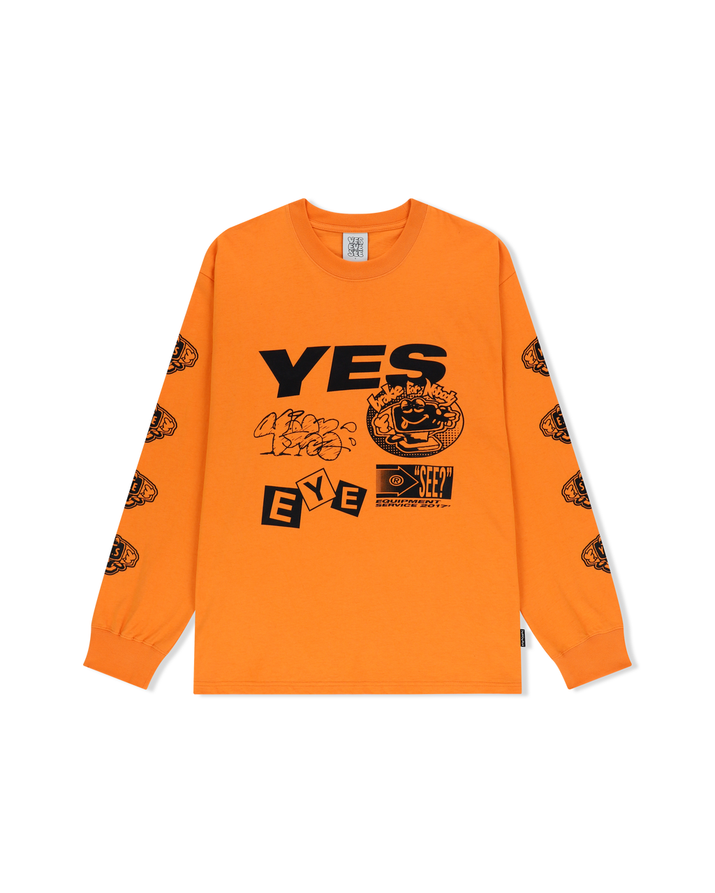 yeseyesee - Y.E.S Monitor L/S (Orange) product image 1 | TRAB K-Fashion Australia
