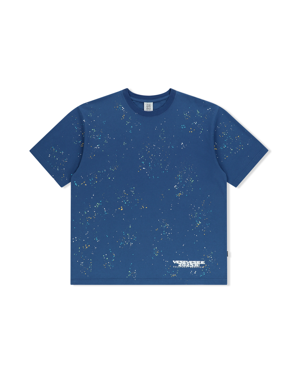 yeseyesee - Y.E.S Multi Painted Tee (Cobalt Blue) product image 1 | TRAB K-Fashion Australia