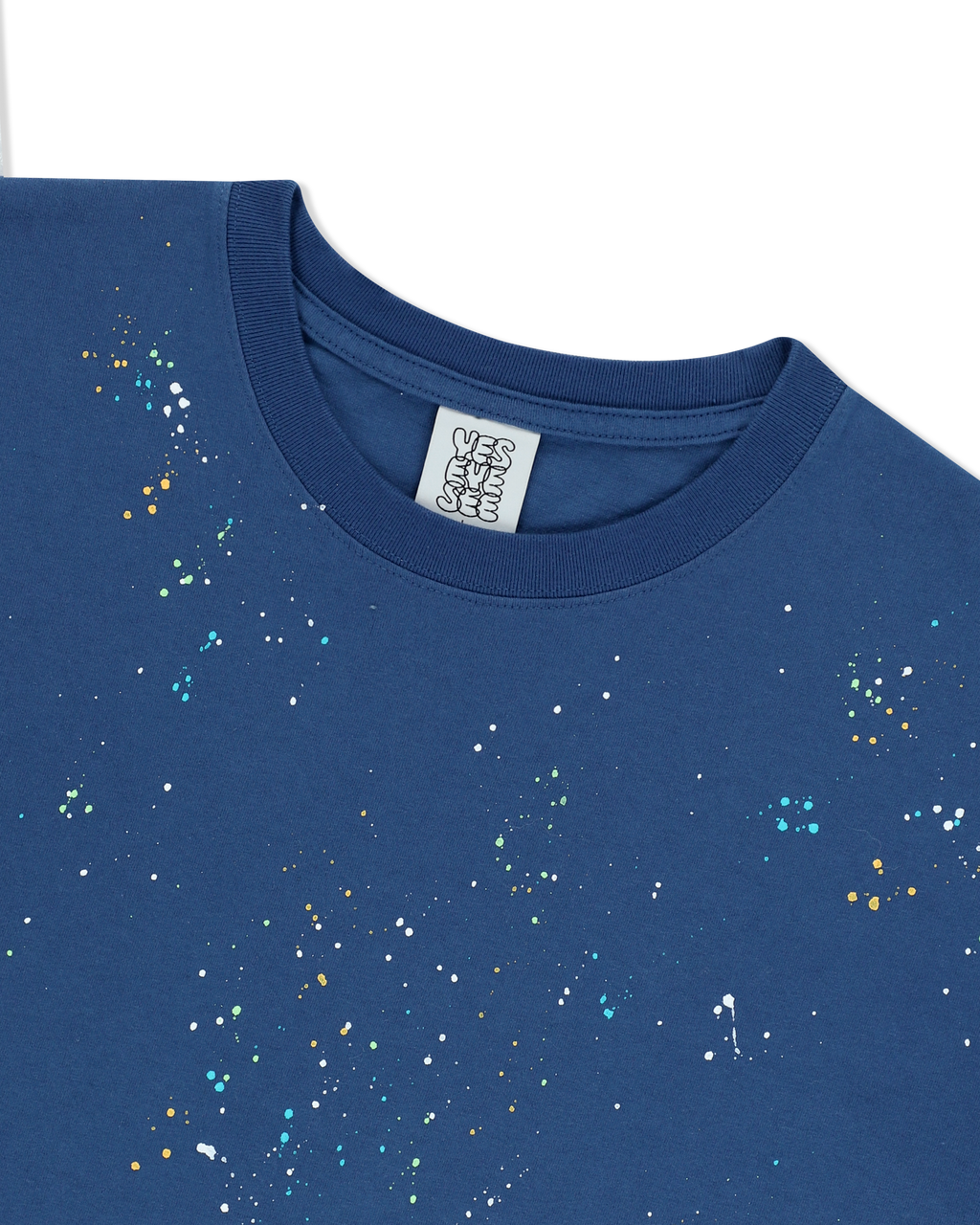 yeseyesee - Y.E.S Multi Painted Tee (Cobalt Blue) product image 3 | TRAB K-Fashion Australia