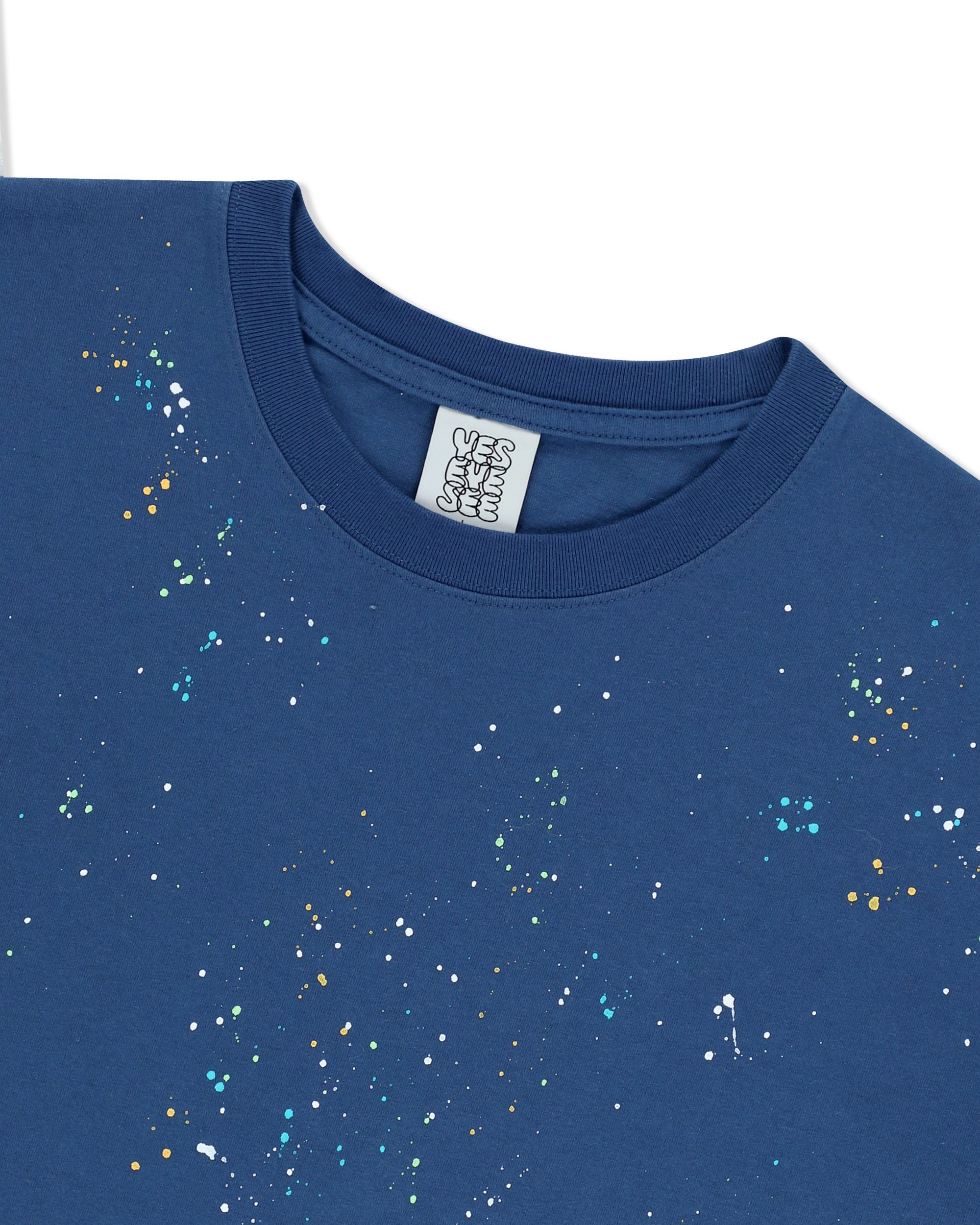 yeseyesee - Y.E.S Multi Painted Tee (Cobalt Blue) product image 3 | TRAB K-Fashion Australia