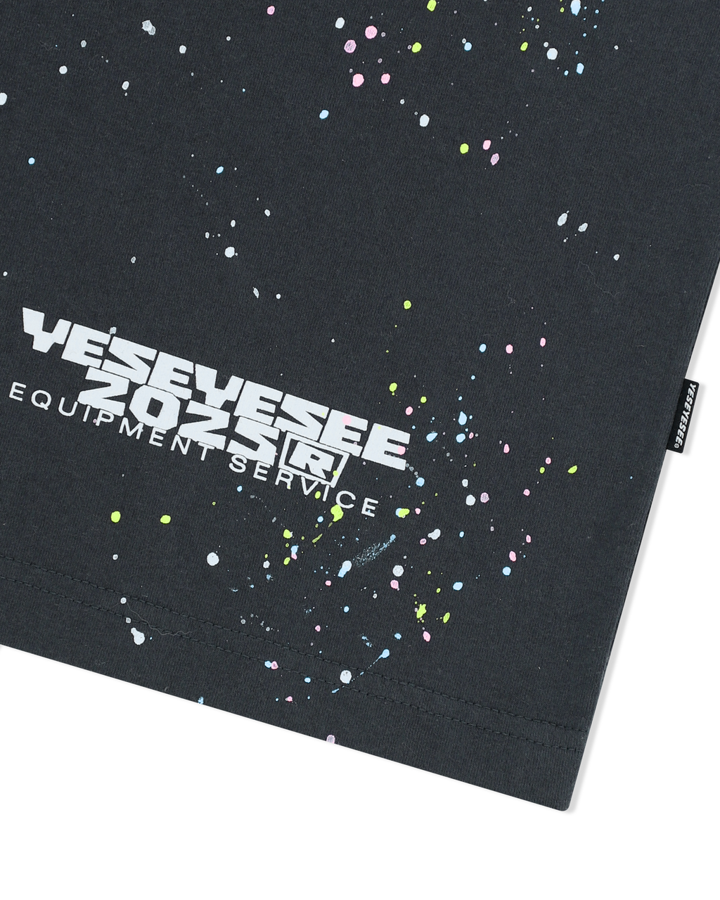 yeseyesee - Y.E.S Multi Painted Tee (Charcoal) product image 4 | TRAB K-Fashion Australia