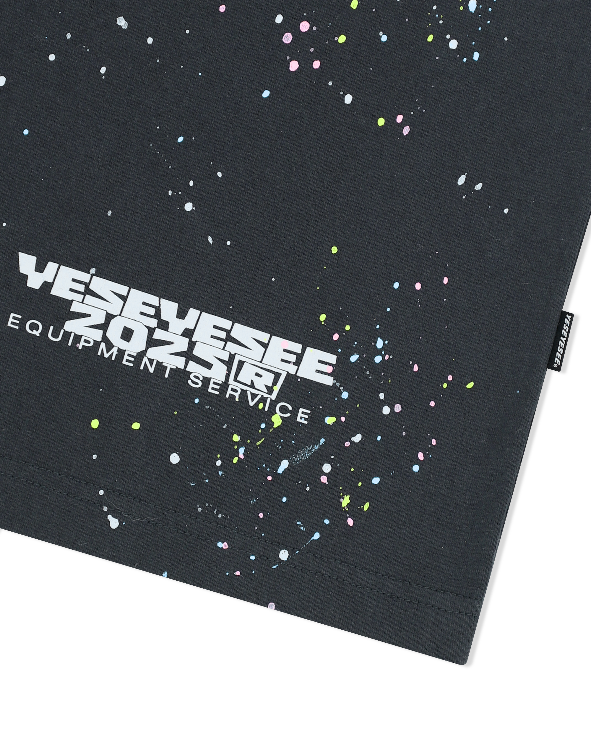 yeseyesee - Y.E.S Multi Painted Tee (Charcoal) product image 4 | TRAB K-Fashion Australia