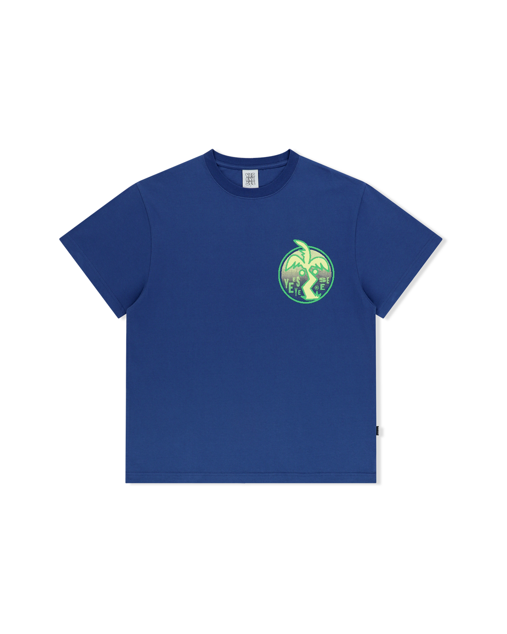 yeseyesee - Y.E.S Palm Tree Tee (Cobalt Blue) product image 1 | TRAB K-Fashion Australia
