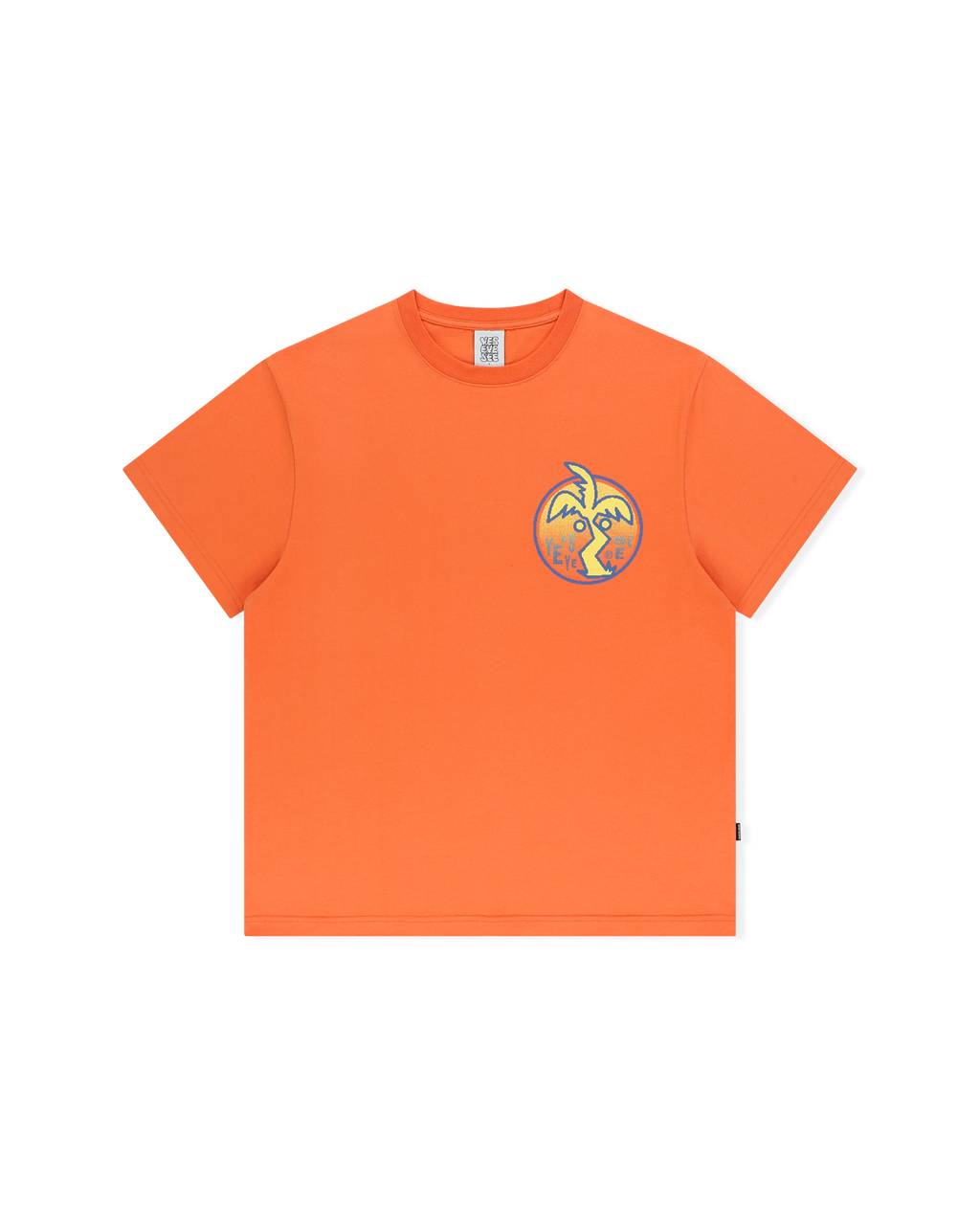 yeseyesee - Y.E.S Palm Tree Tee (Orange) product image 1 | TRAB K-Fashion Australia