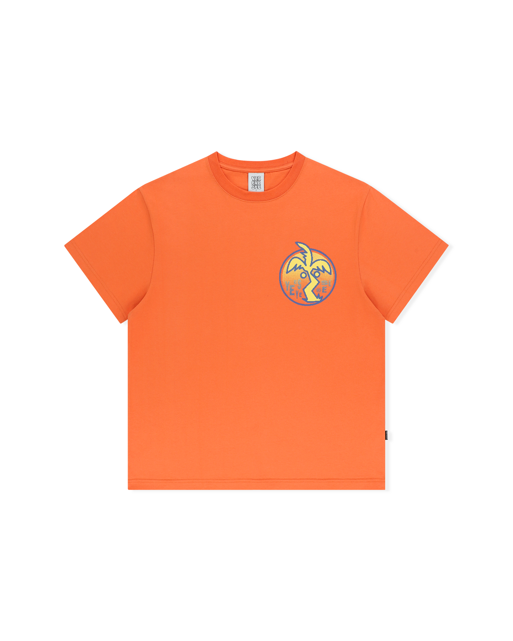 yeseyesee - Y.E.S Palm Tree Tee (Orange) product image 1 | TRAB K-Fashion Australia