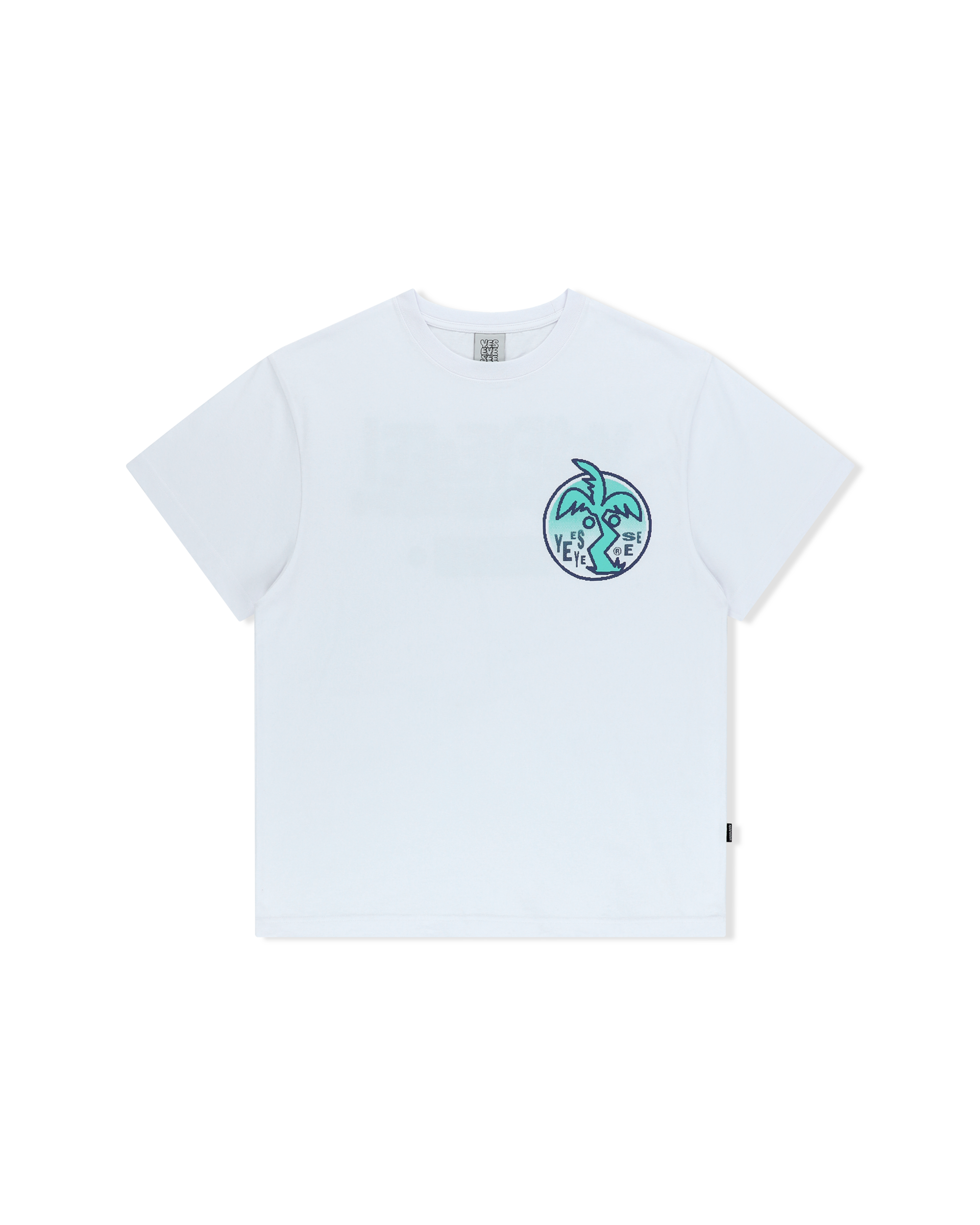 yeseyesee - Y.E.S Palm Tree Tee (White) product image 1 | TRAB K-Fashion Australia