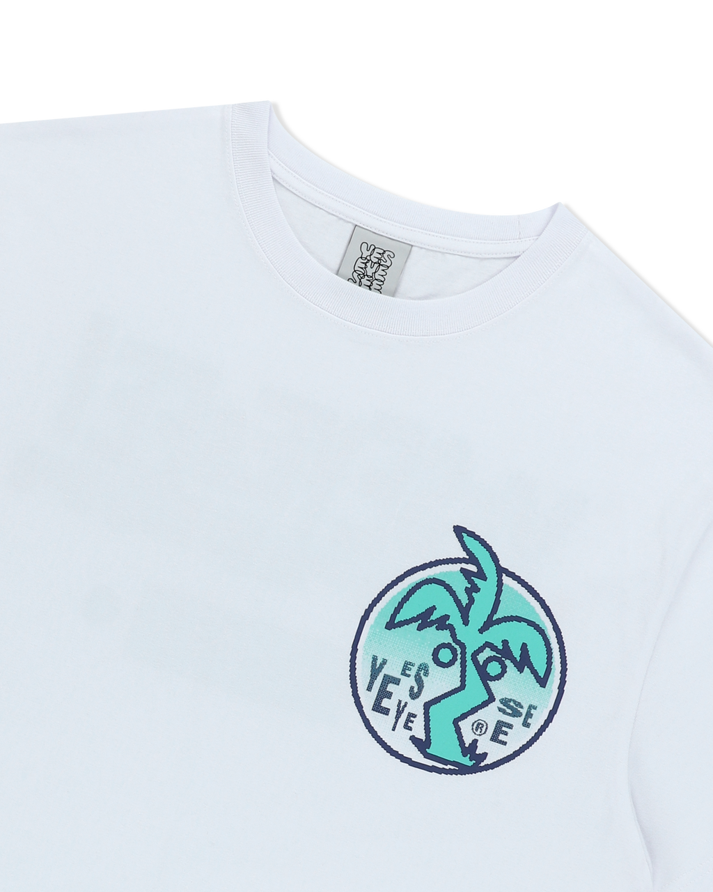 yeseyesee - Y.E.S Palm Tree Tee (White) product image 3 | TRAB K-Fashion Australia