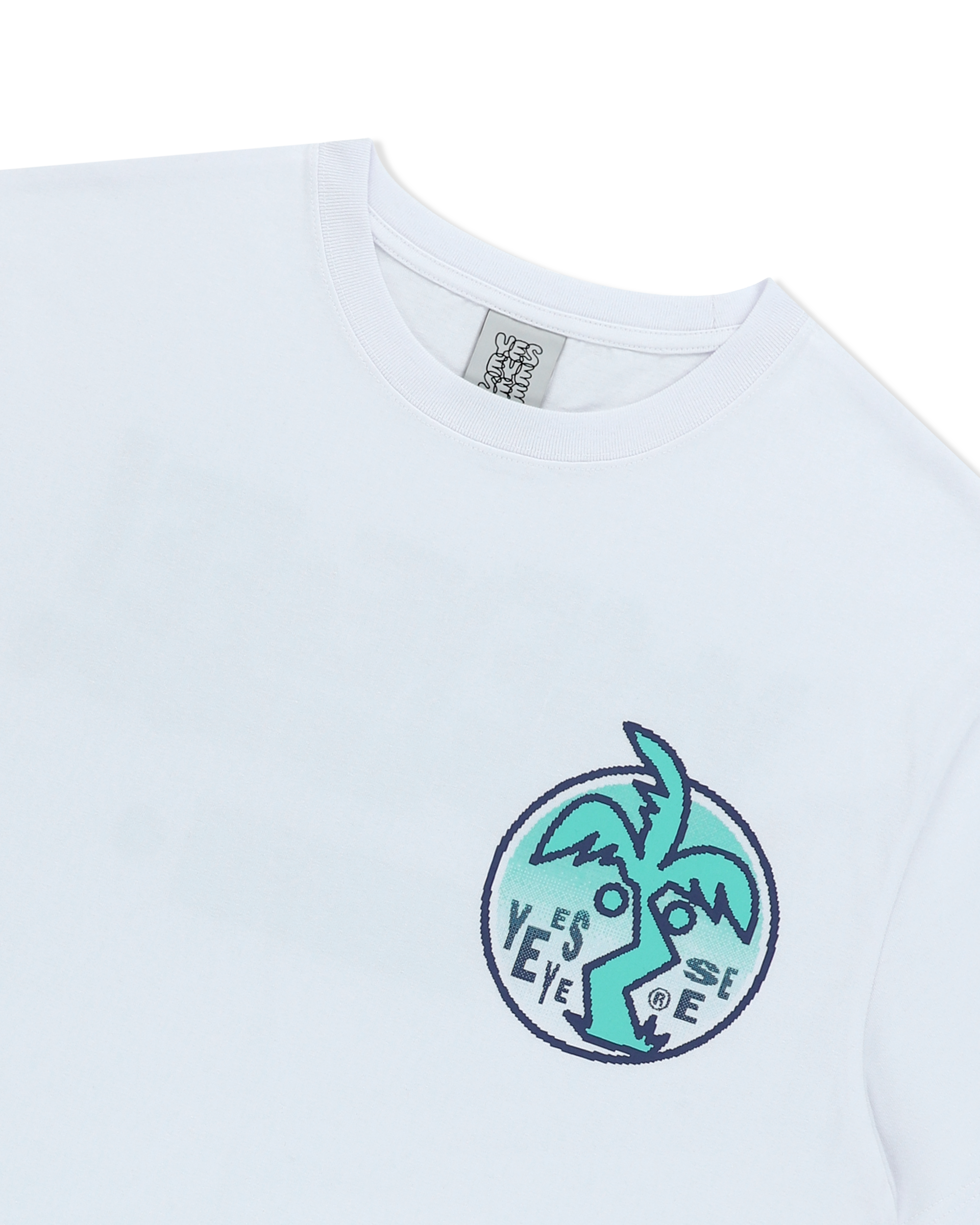 yeseyesee - Y.E.S Palm Tree Tee (White) product image 3 | TRAB K-Fashion Australia