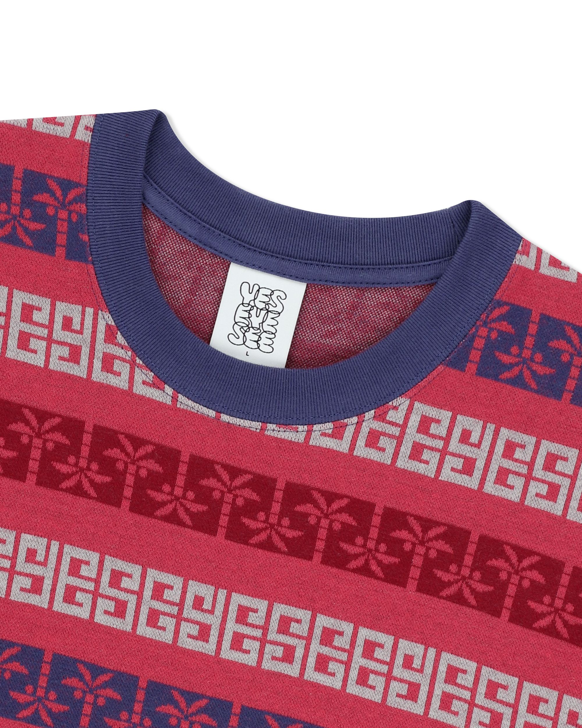 yeseyesee - Y.E.S Palm Jacquard L/S (Red) product image 3 | TRAB K-Fashion Australia