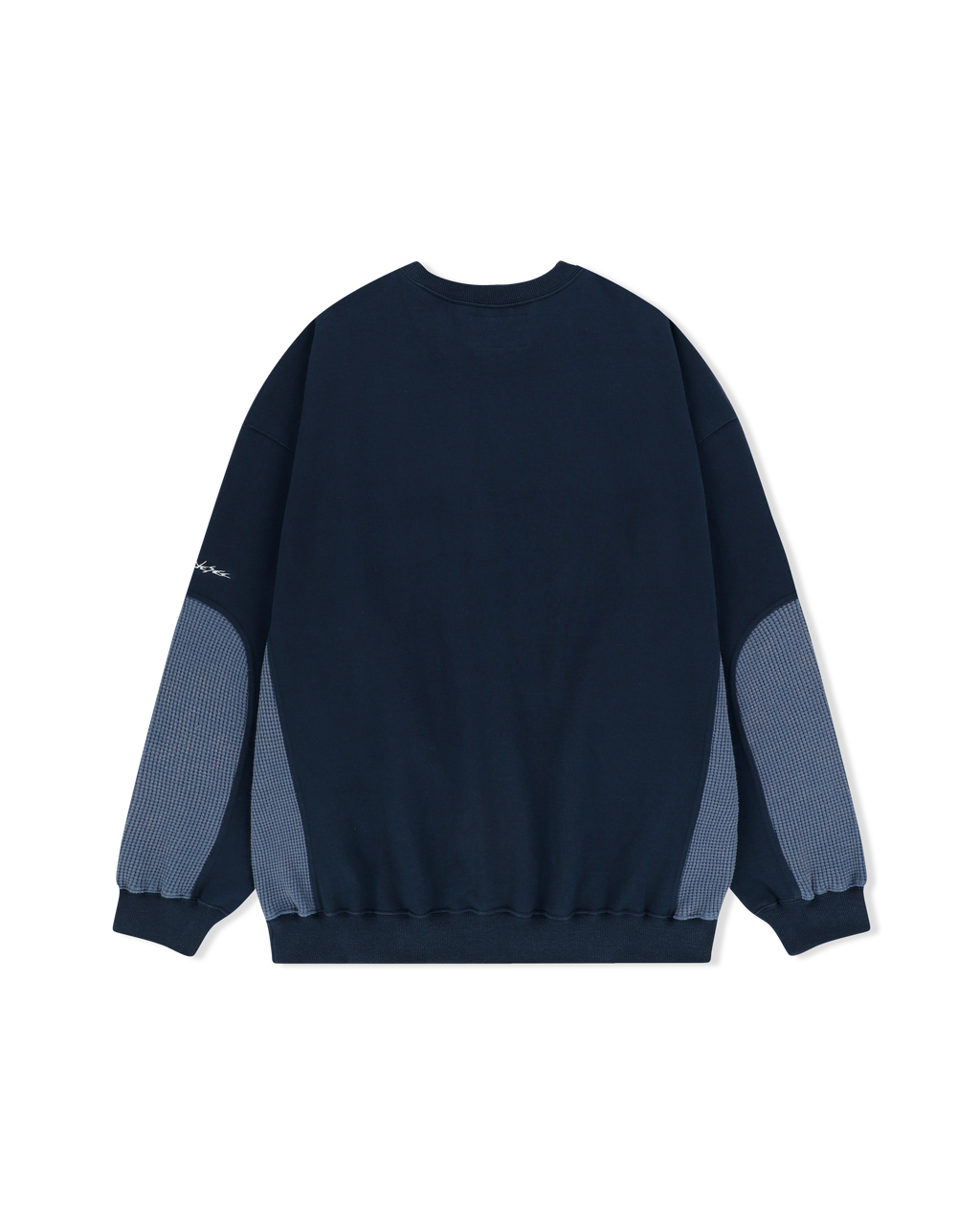 yeseyesee - Y.E.S Waffle Sweatshirt (Navy) product image 2 | TRAB K-Fashion Australia