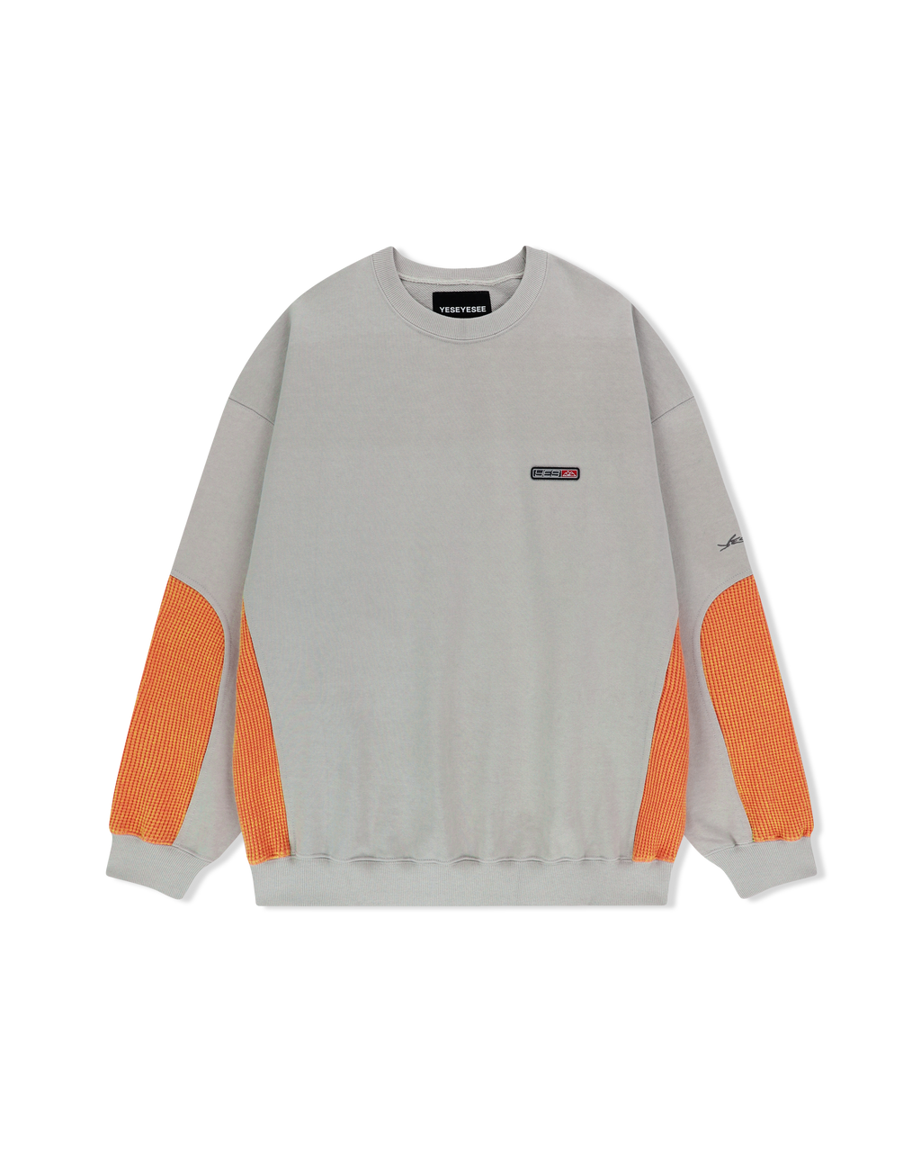 yeseyesee - Y.E.S Waffle Sweatshirt (Stone) product image 1 | TRAB K-Fashion Australia