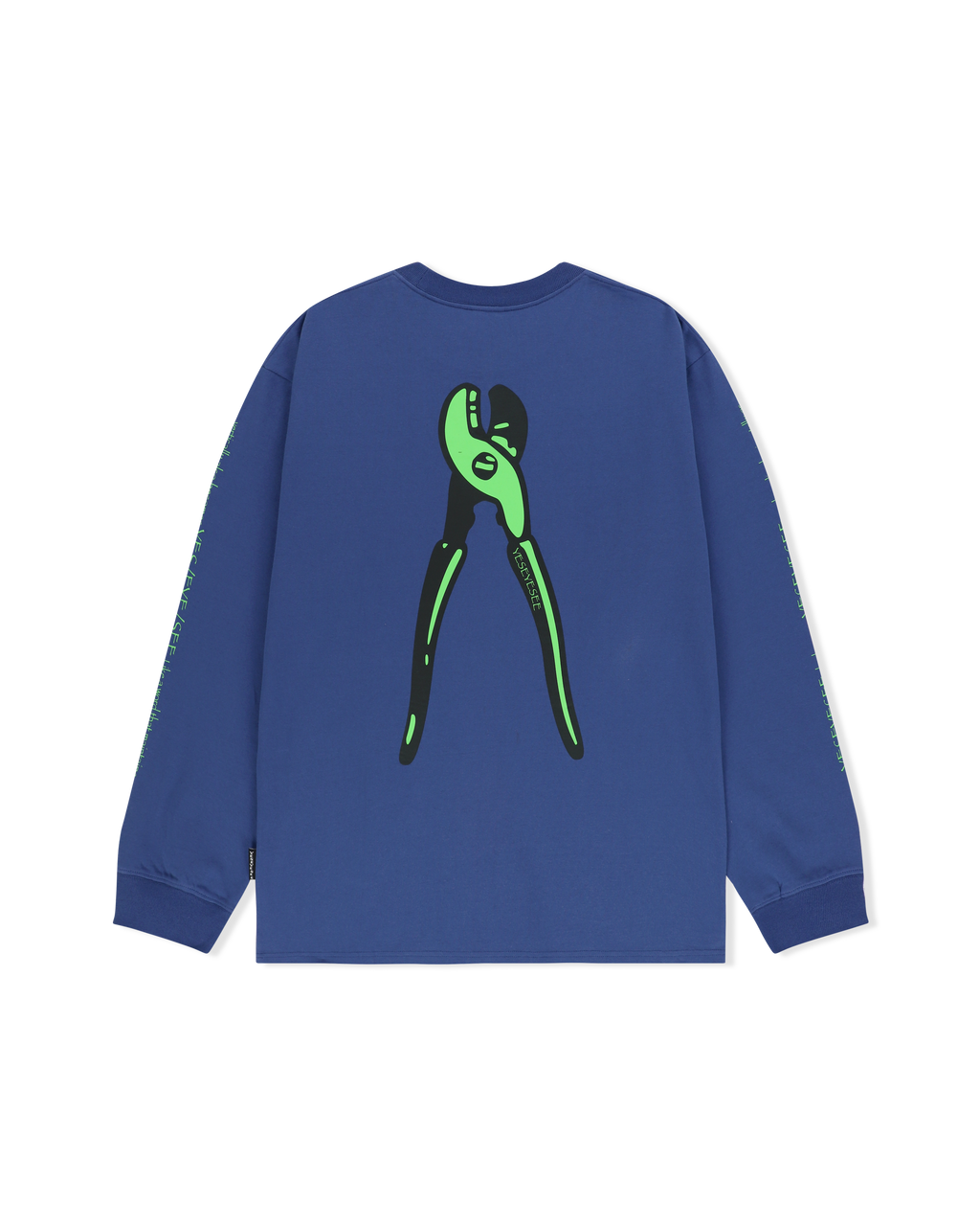 yeseyesee - Y.E.S Wire Logo L/S (Cobalt Blue) product image 2 | TRAB K-Fashion Australia