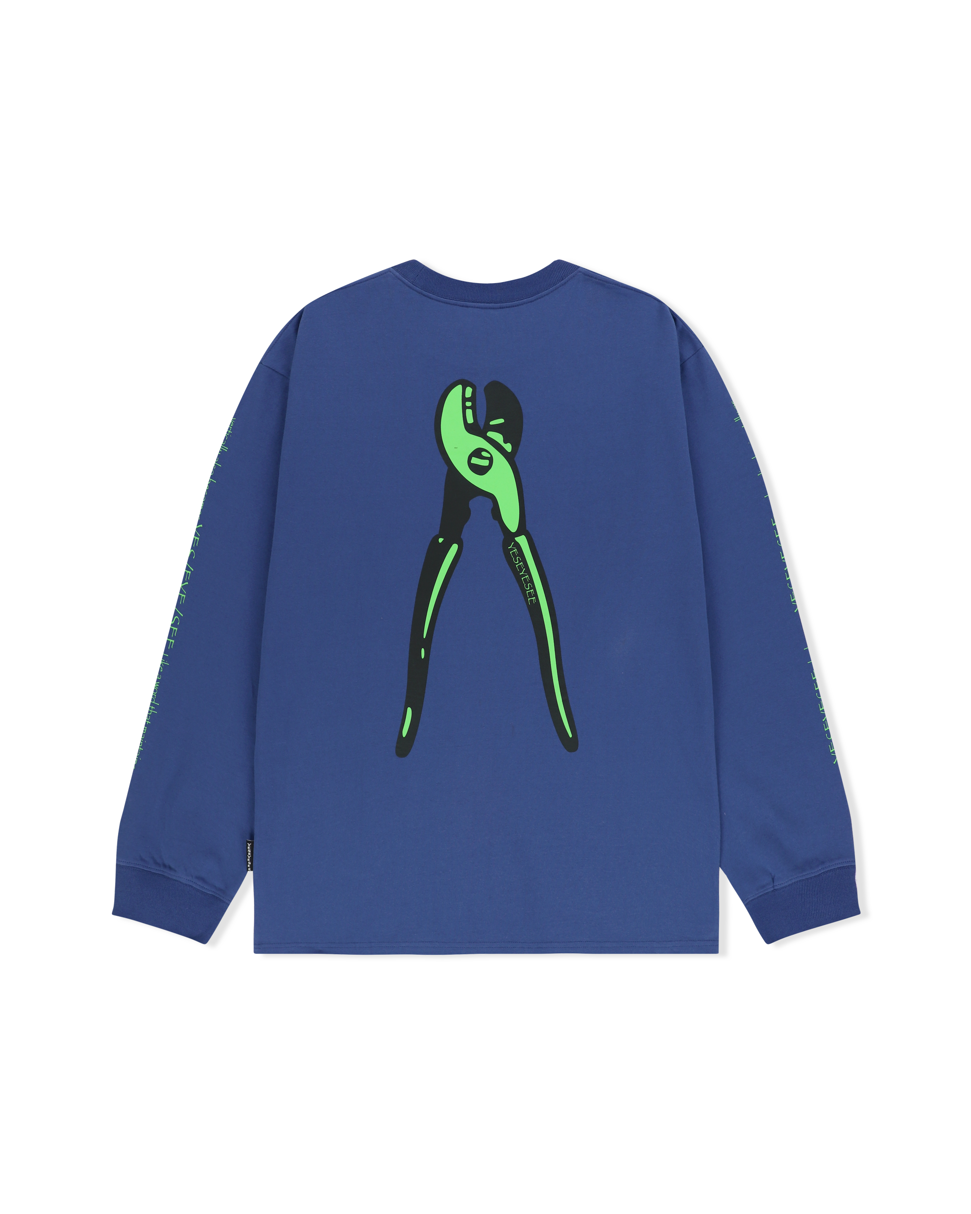 yeseyesee - Y.E.S Wire Logo L/S (Cobalt Blue) product image 2 | TRAB K-Fashion Australia