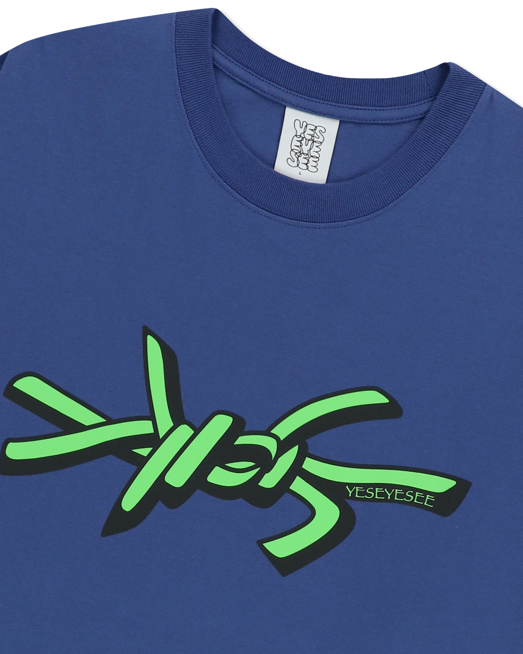 yeseyesee - Y.E.S Wire Logo L/S (Cobalt Blue) product image 6 | TRAB K-Fashion Australia