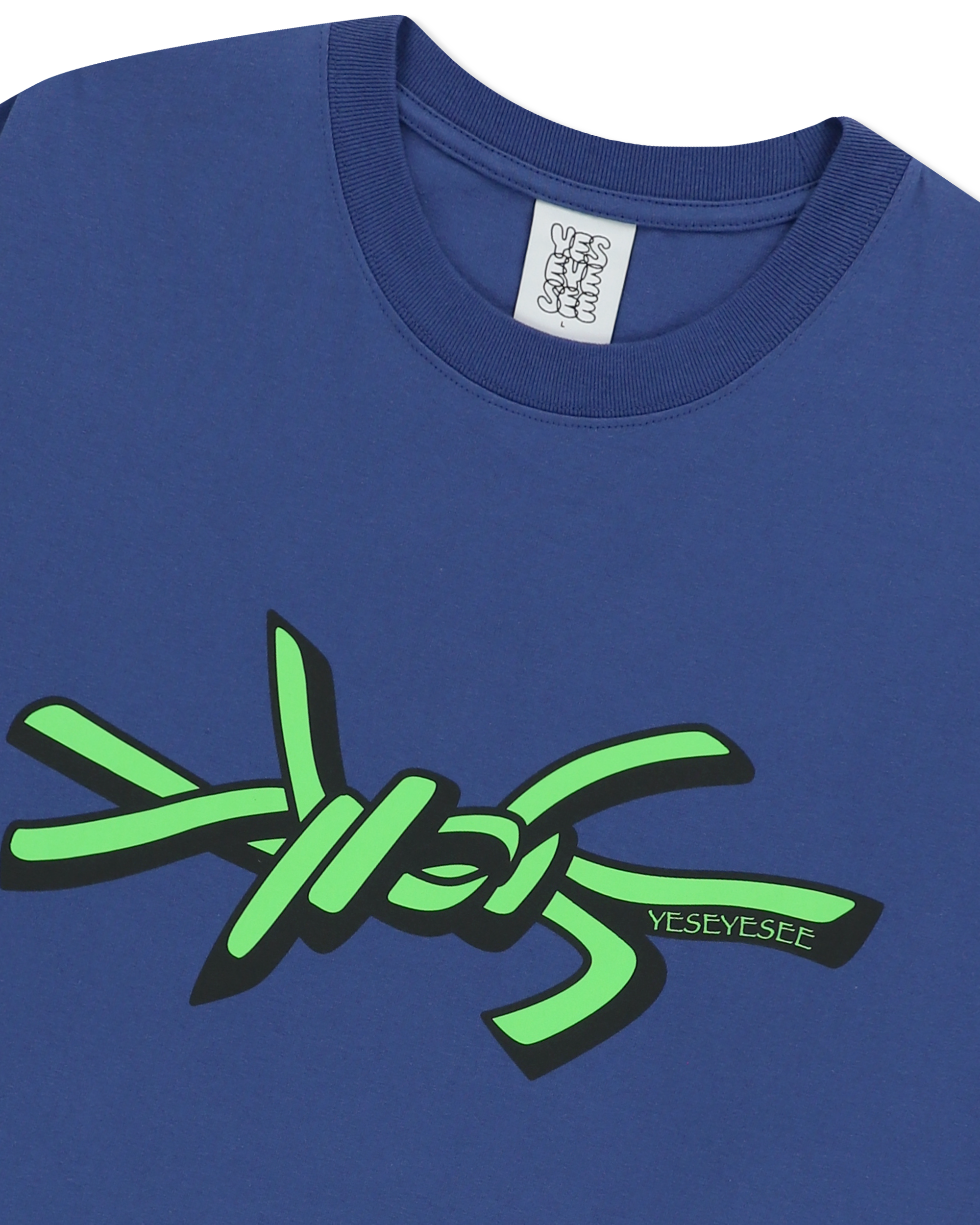 yeseyesee - Y.E.S Wire Logo L/S (Cobalt Blue) product image 6 | TRAB K-Fashion Australia