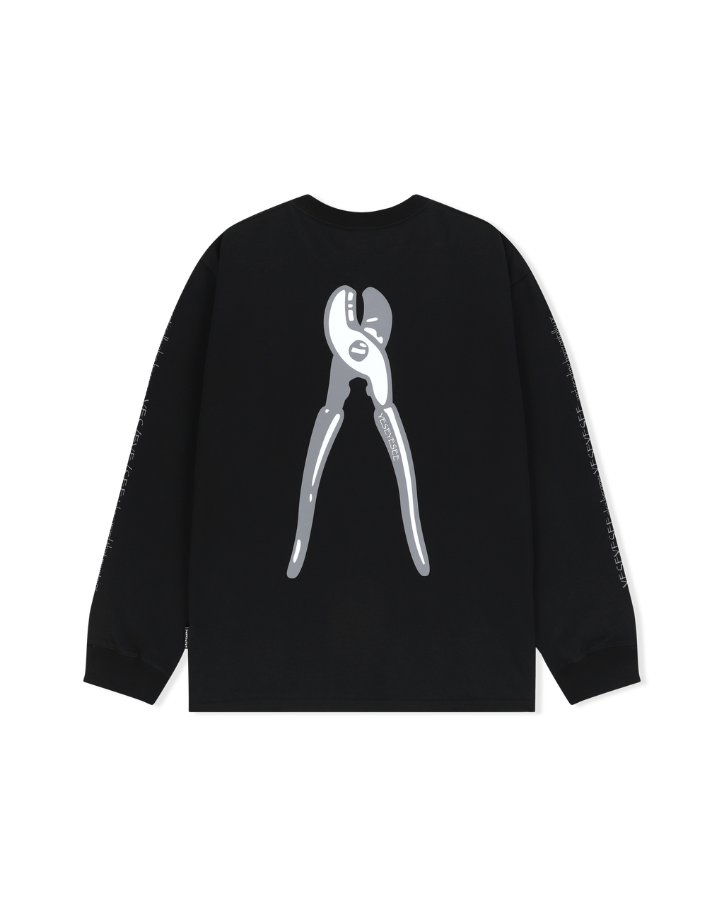yeseyesee - Y.E.S Wire Logo L/S (Black) product image 2 | TRAB K-Fashion Australia