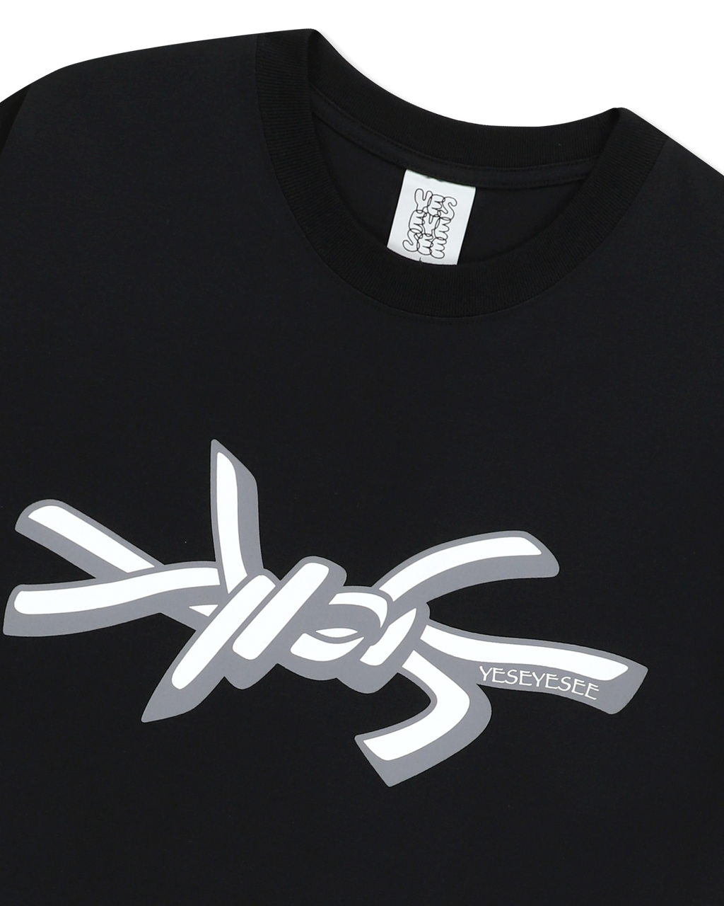 yeseyesee - Y.E.S Wire Logo L/S (Black) product image 6 | TRAB K-Fashion Australia