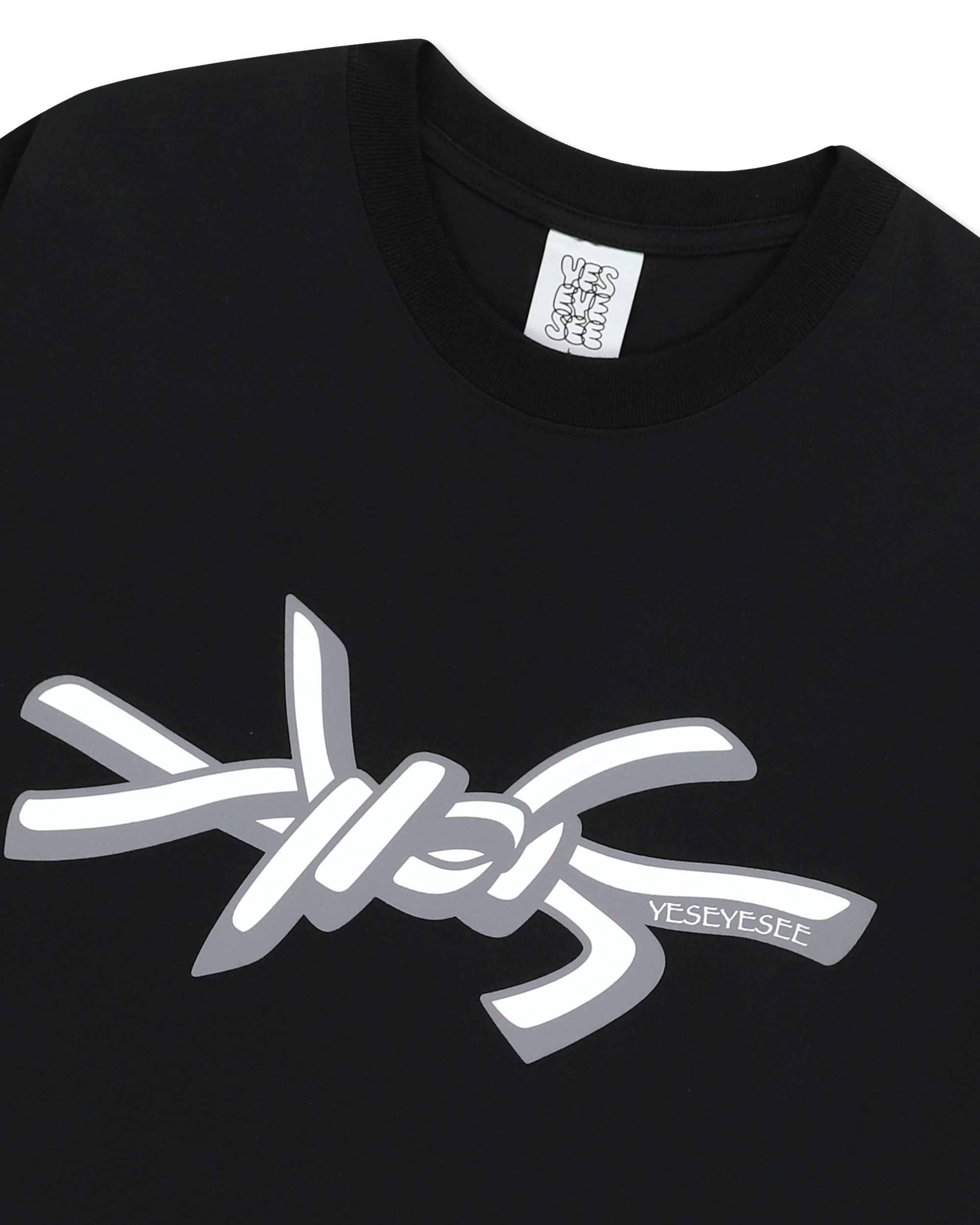 yeseyesee - Y.E.S Wire Logo L/S (Black) product image 6 | TRAB K-Fashion Australia