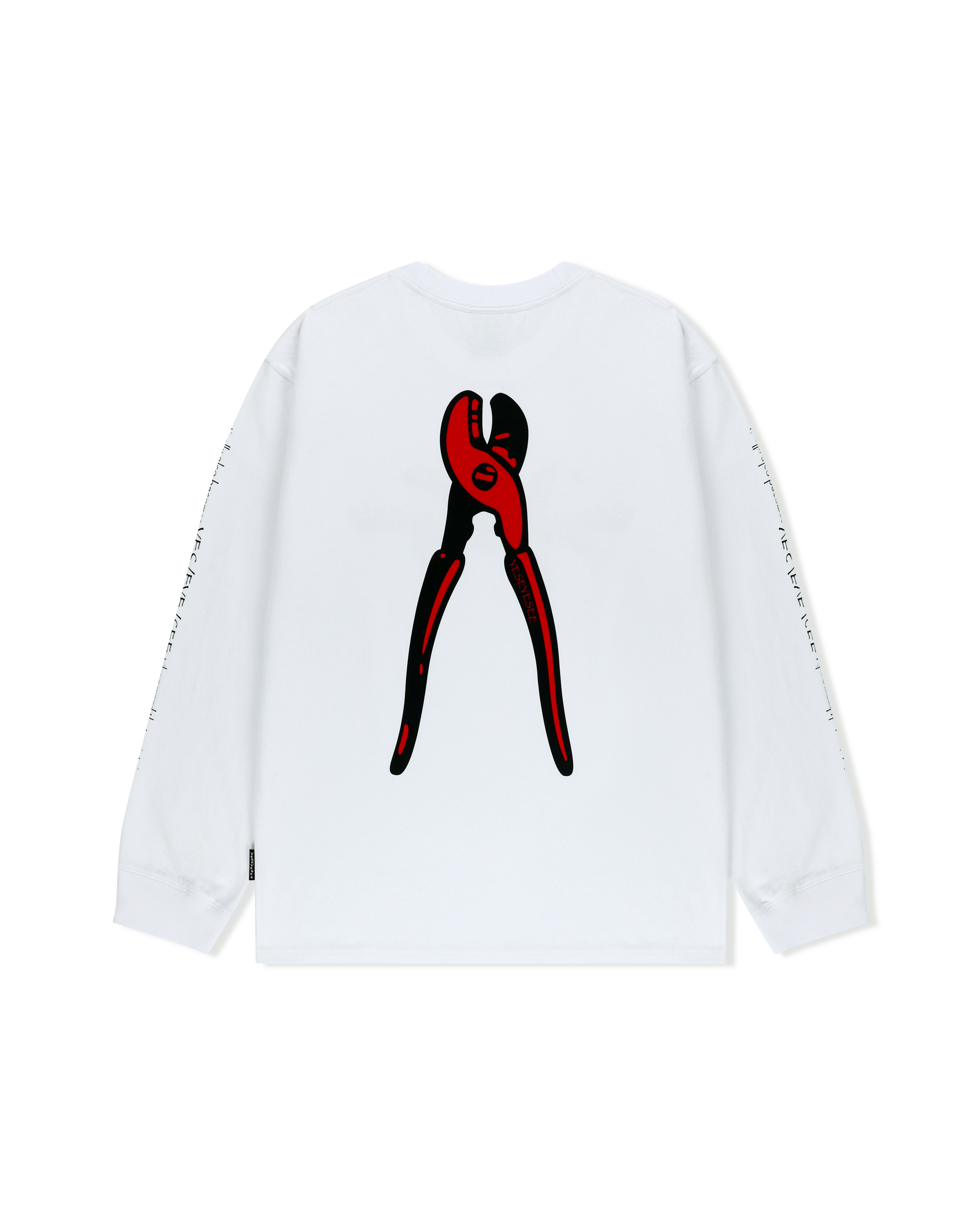 yeseyesee - Y.E.S Wire Logo L/S (White) product image 2 | TRAB K-Fashion Australia