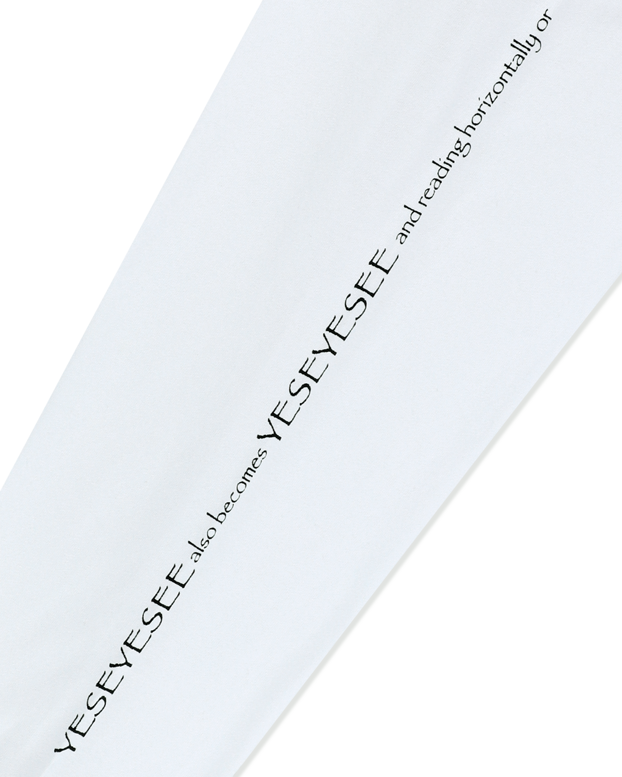 yeseyesee - Y.E.S Wire Logo L/S (White) product image 4 | TRAB K-Fashion Australia