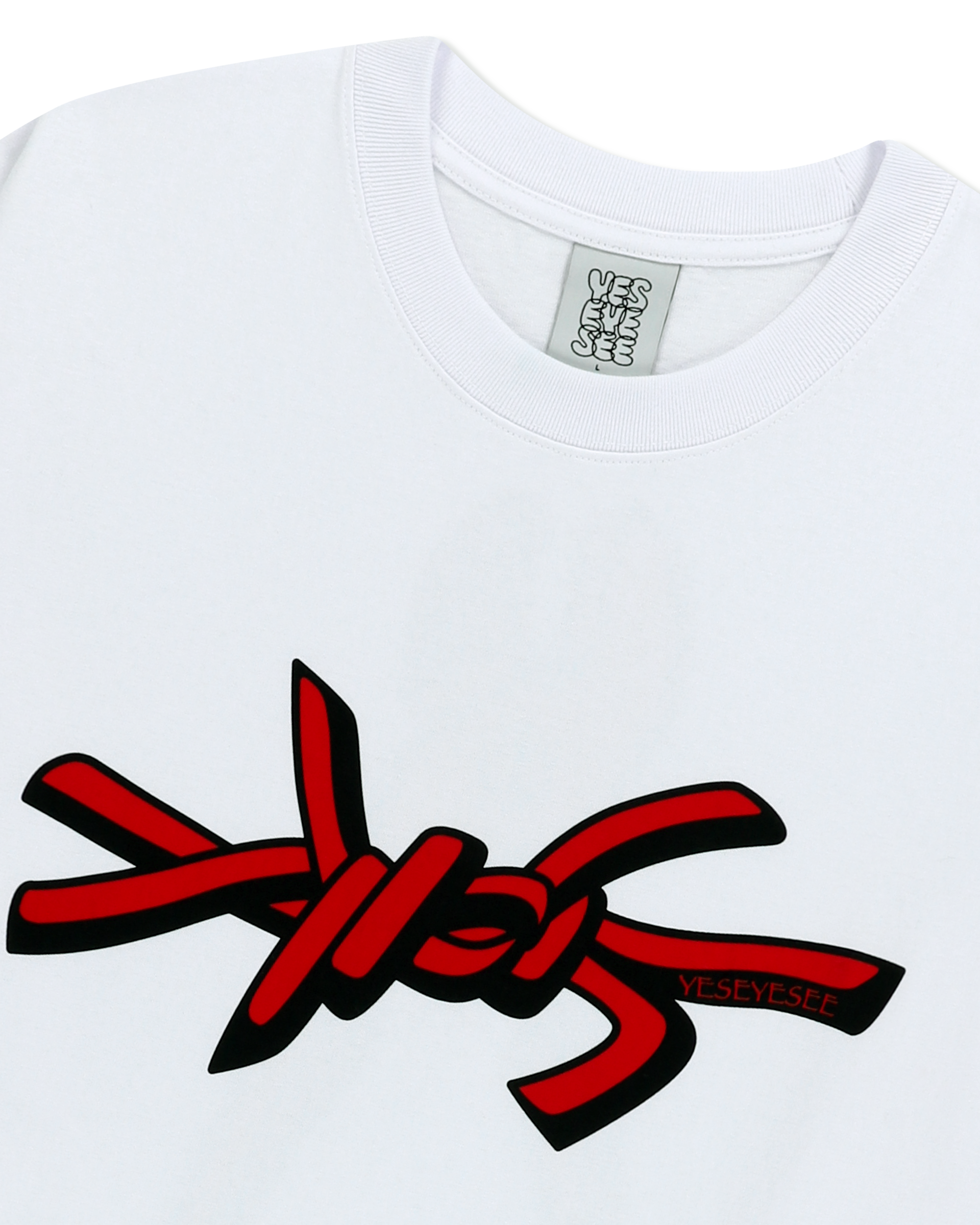 yeseyesee - Y.E.S Wire Logo L/S (White) product image 6 | TRAB K-Fashion Australia