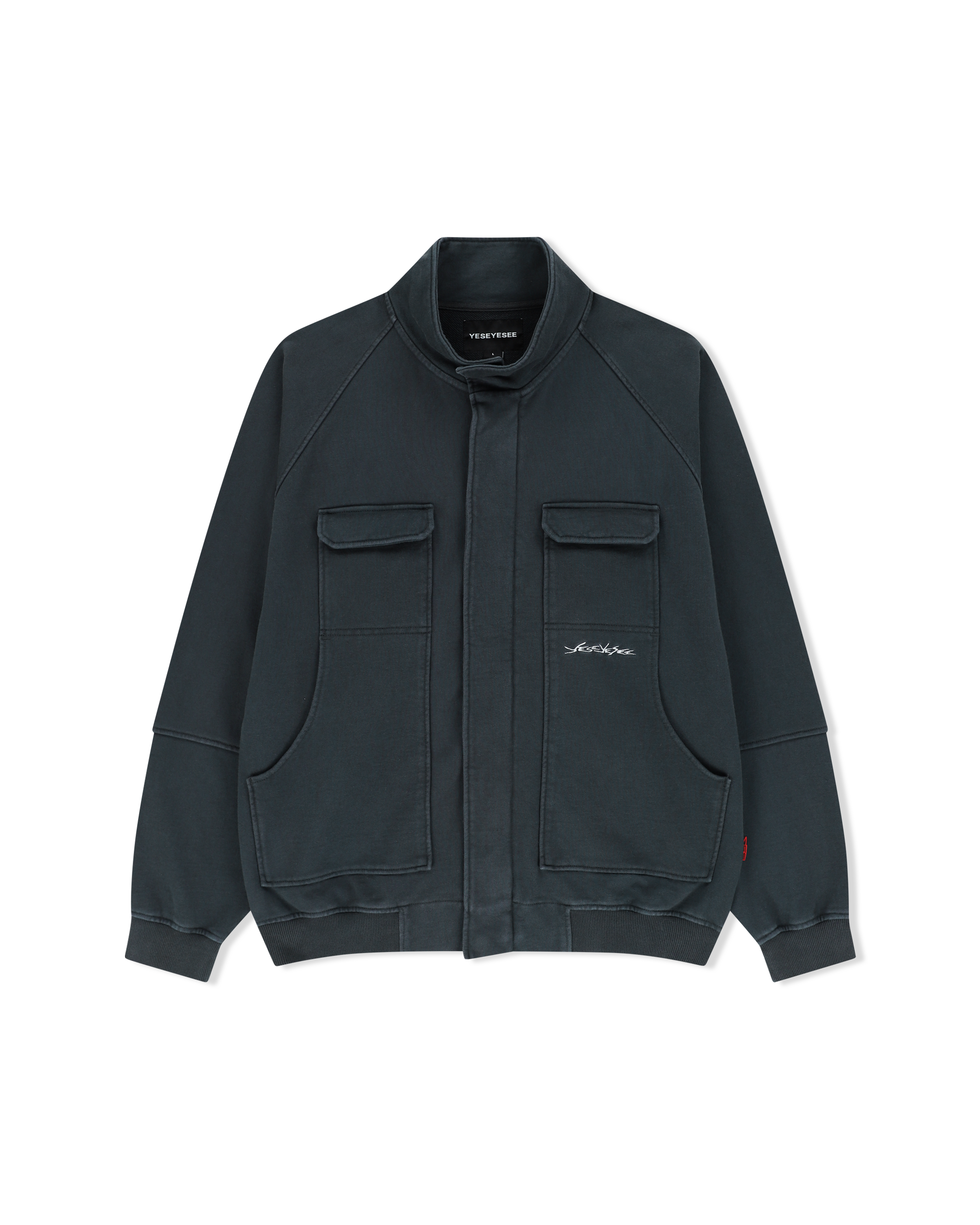 yeseyesee - Y.E.S Zip Sweat Jacket (Charcoal) product image 1 | TRAB K-Fashion Australia